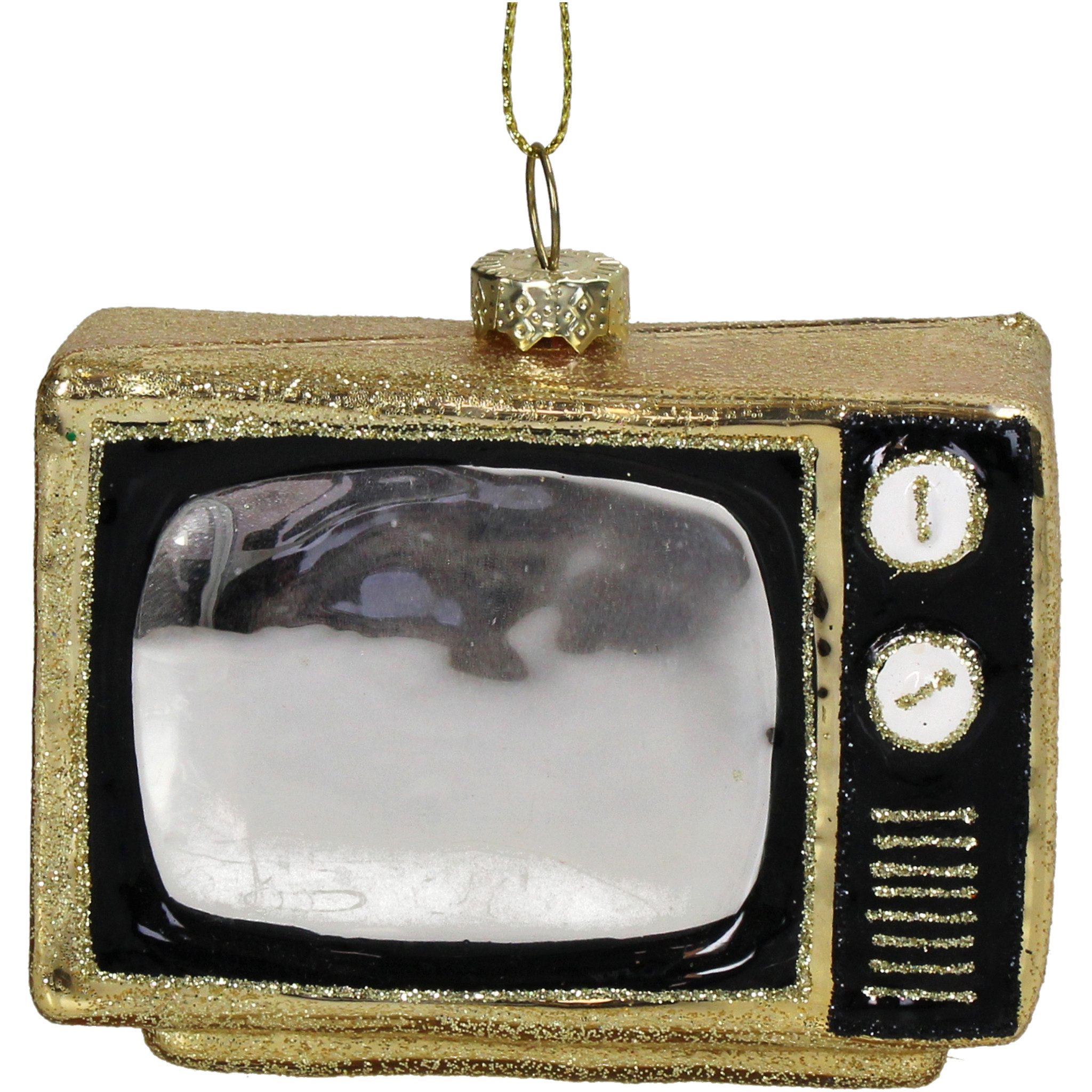 HD Collection Christbaumschmuck, Christbaumschmuck Glas 9,5cm Retro Fernseh günstig online kaufen