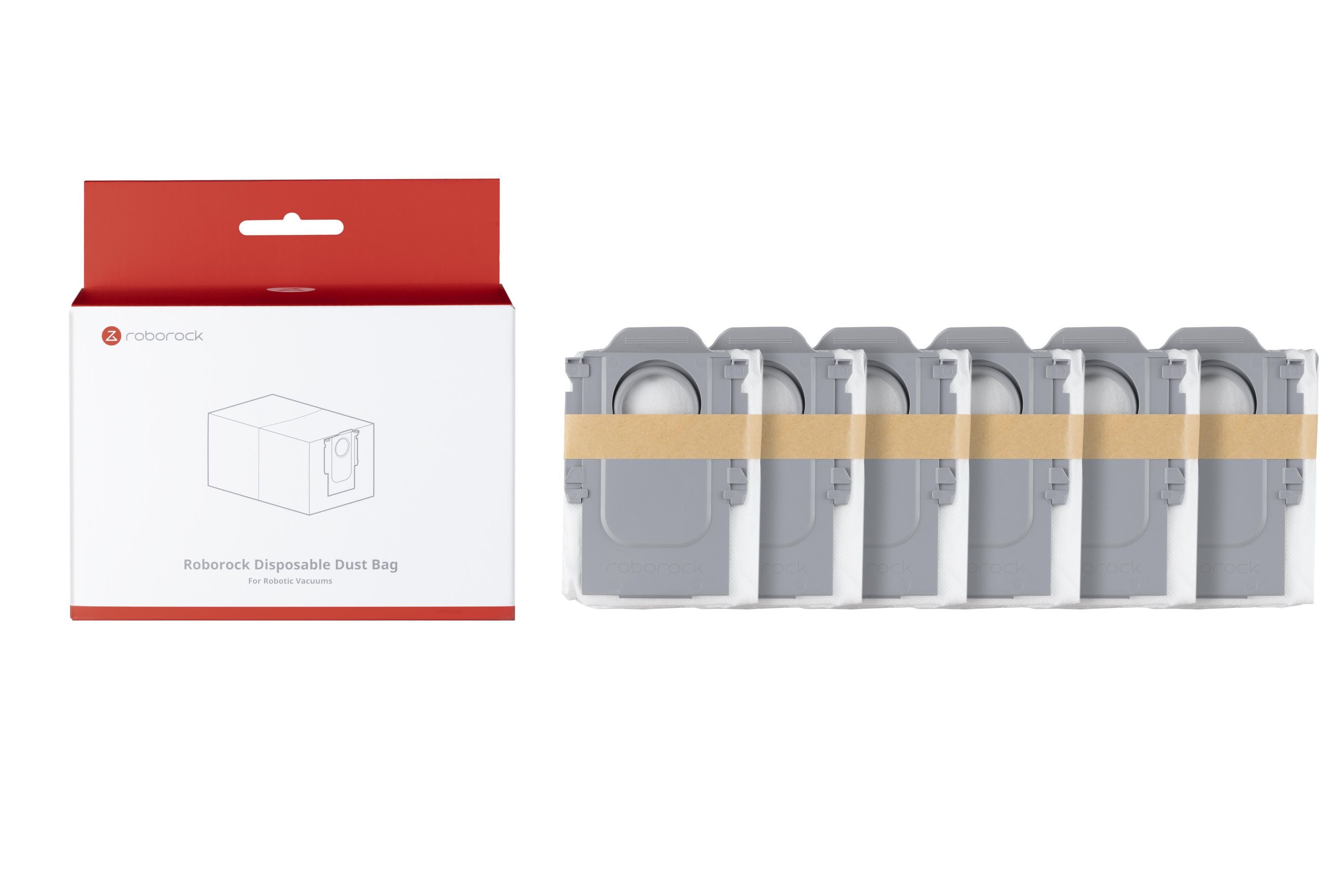 Roborock Staubsaugerbeutel Roborock Staubbeutel 6 Stück, Kompatibel mit Roborock Staubsaugern, 6er Pack