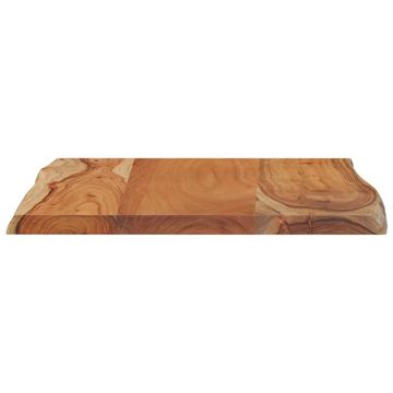 vidaXL Tischplatte Tischplatte 70x60x2,5cm Rechteckig Massivholz Akazie Naturkante (1 St)