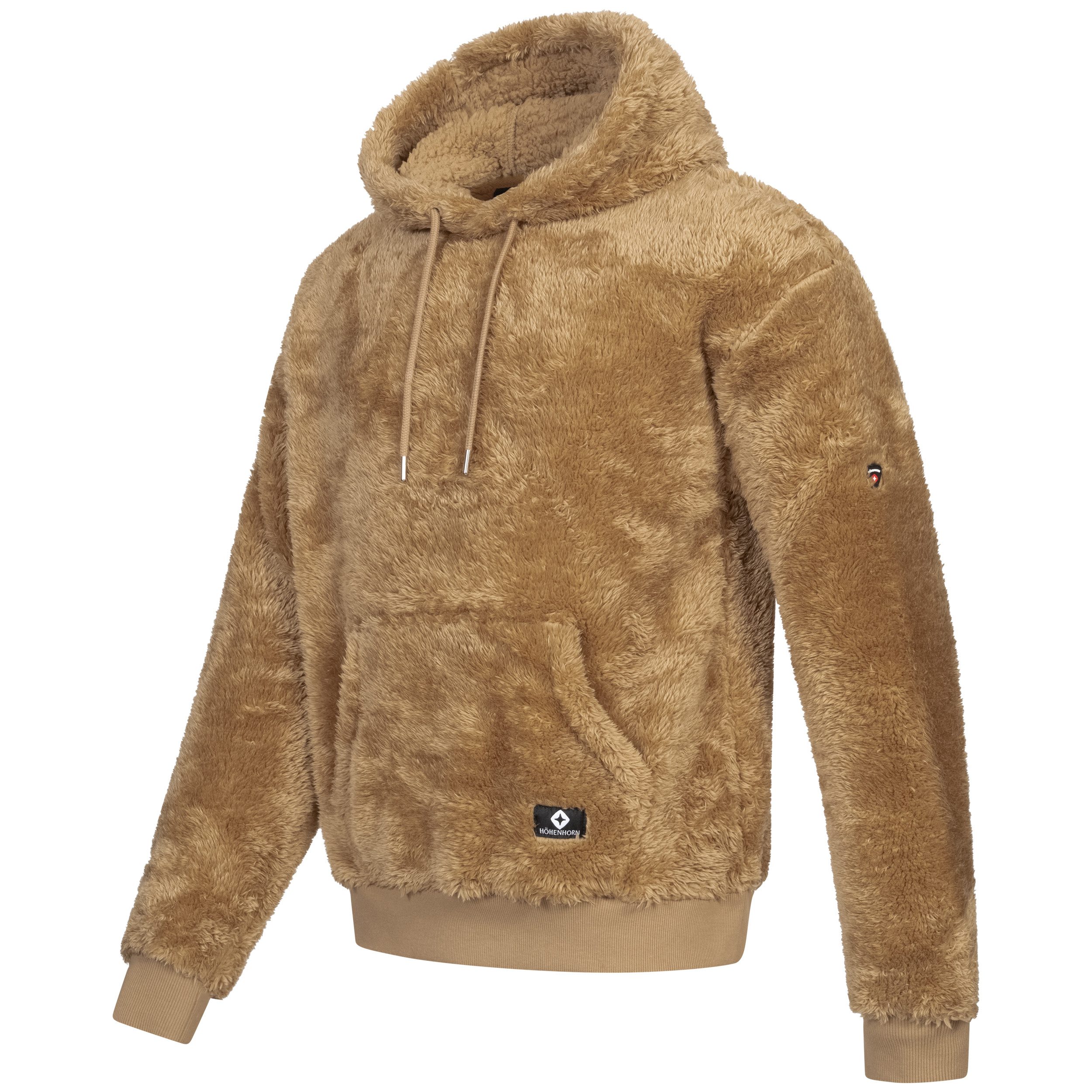 Höhenhorn Hoodie Bärg Teddyfleece Herren Kapuzen Pullover für Männer Hoody Sweatshirt