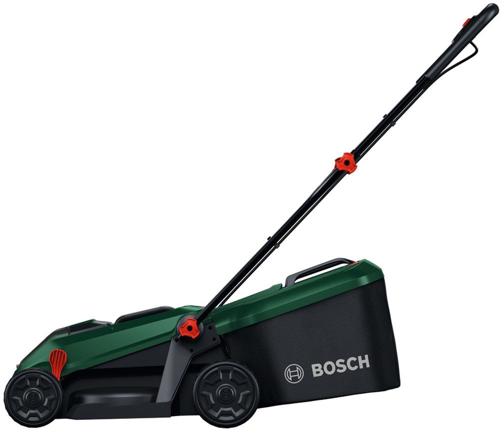 Bosch Home & Garden Akkurasenmäher ROTAK18V-32, 32 cm Schnittbreite, (inkl. Akku und Ladegerät), 3-in-1-Mäher für kleine bis mittelgroße Rasenflächen – Bild 4 von 5