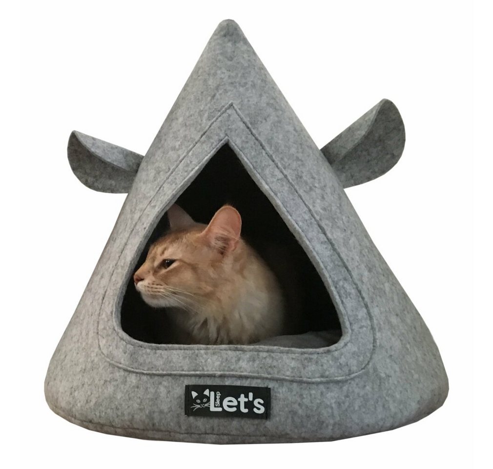 Thumbnail - Let's Bands Tierhöhle Let's sleep Pet Cave Haustierhöhle Tipi Grau