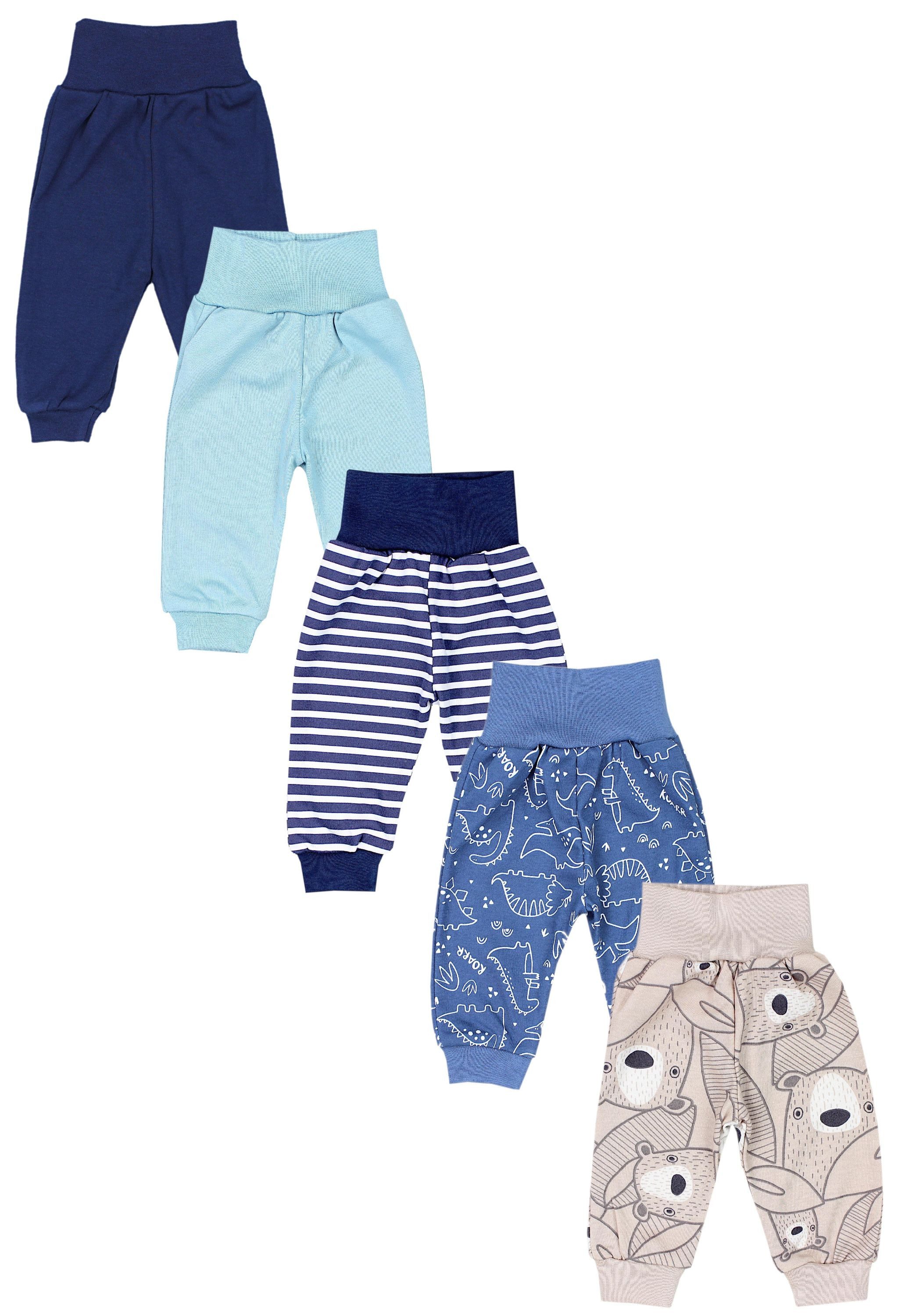 TupTam Pumphose Pumphose Baby 5er Pack Unisex – Bequeme Baby Hose aus Baumwolle