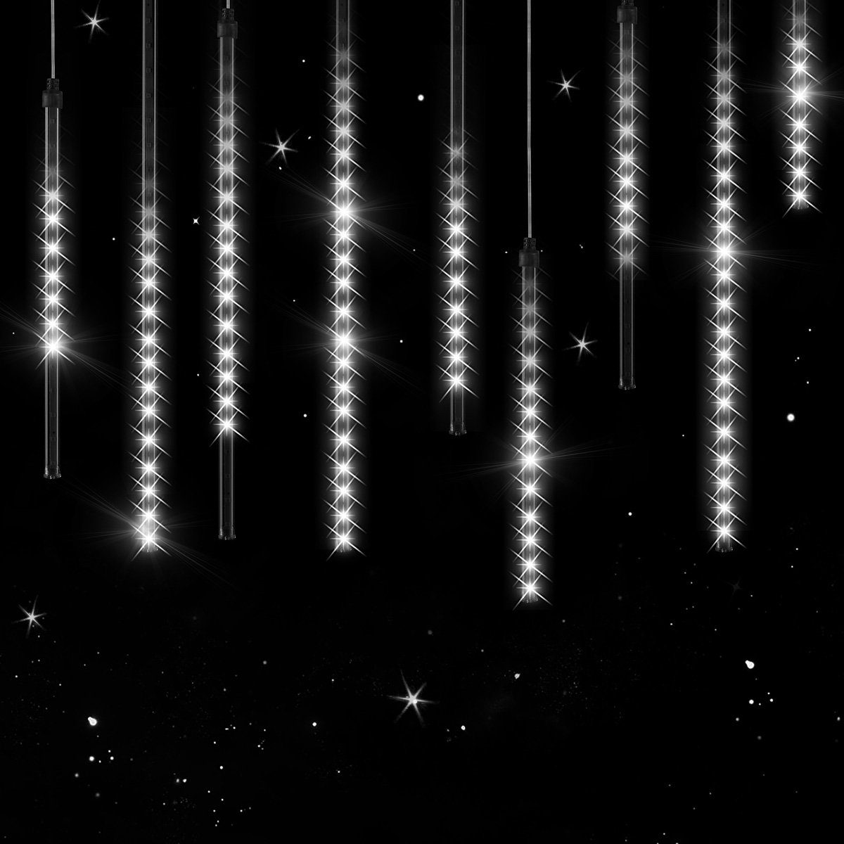 Lichterkette außen B-right 480 Led Lichterkette strombetrieben Lichterkette innen Lichtervorhang Weihnachtsbeleuchtung für Weihnachten Balkon Hochzeit Party Lichterkette warmweiß mit Fernbedienung 