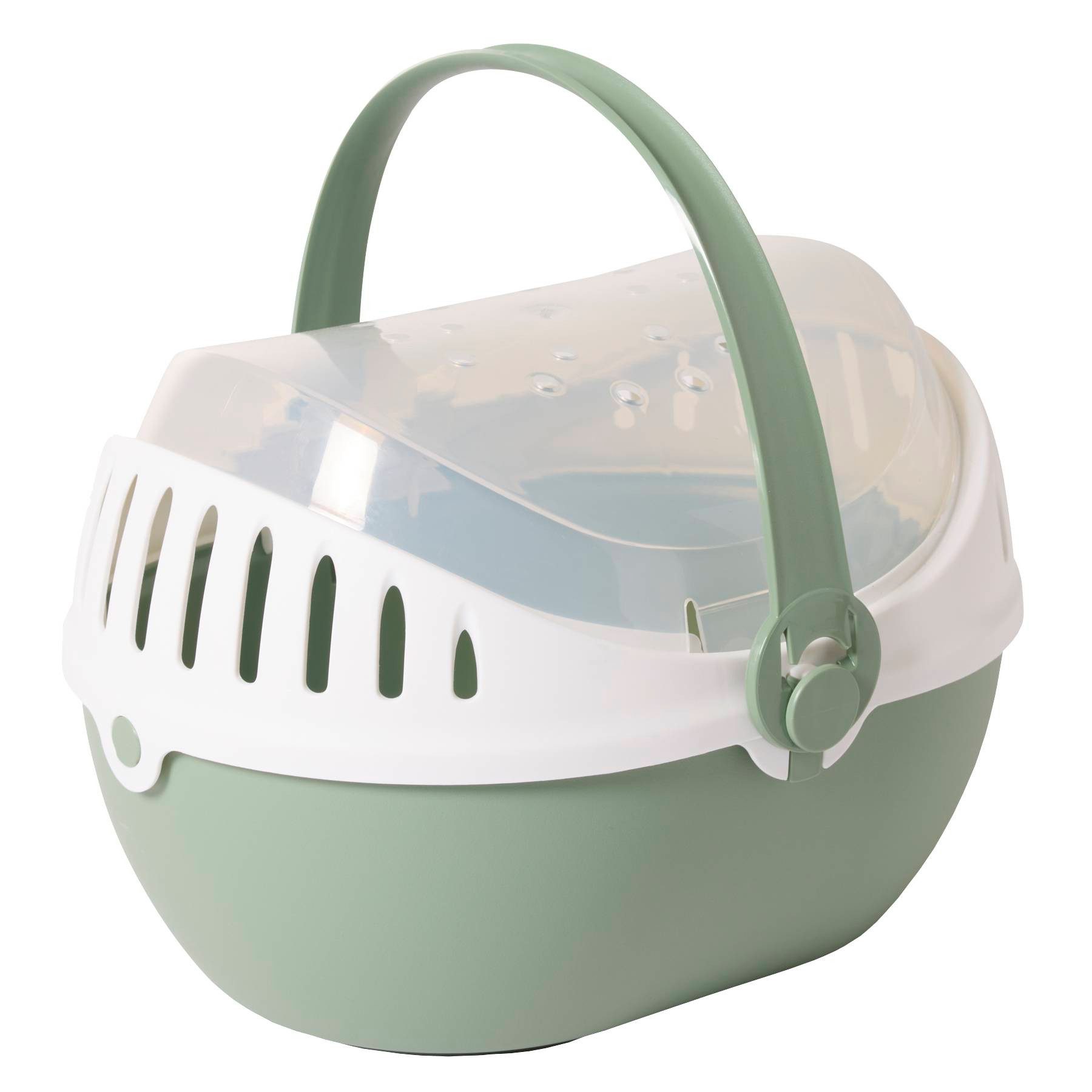 PETGARD Tiertransportbox Transportbox für Kleintiere wie Hamster, Meerschweinchen, Kaninchen, Kaninchen usw. 30,5 x 24,5 x 20,5 cm / Grün