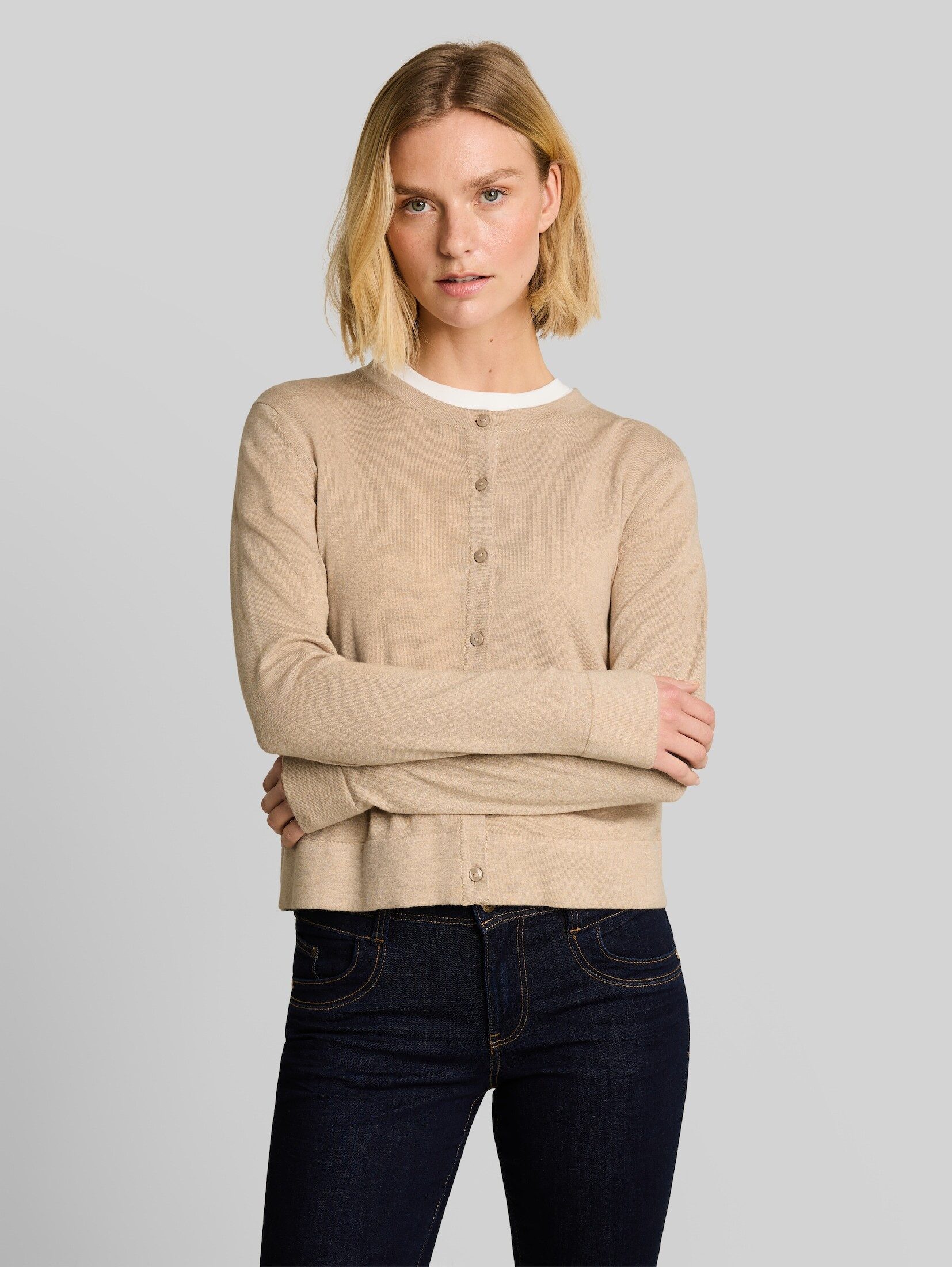 TOM TAILOR Cardigan Pullover & Strickjacken Cardigan mit Seidenanteil