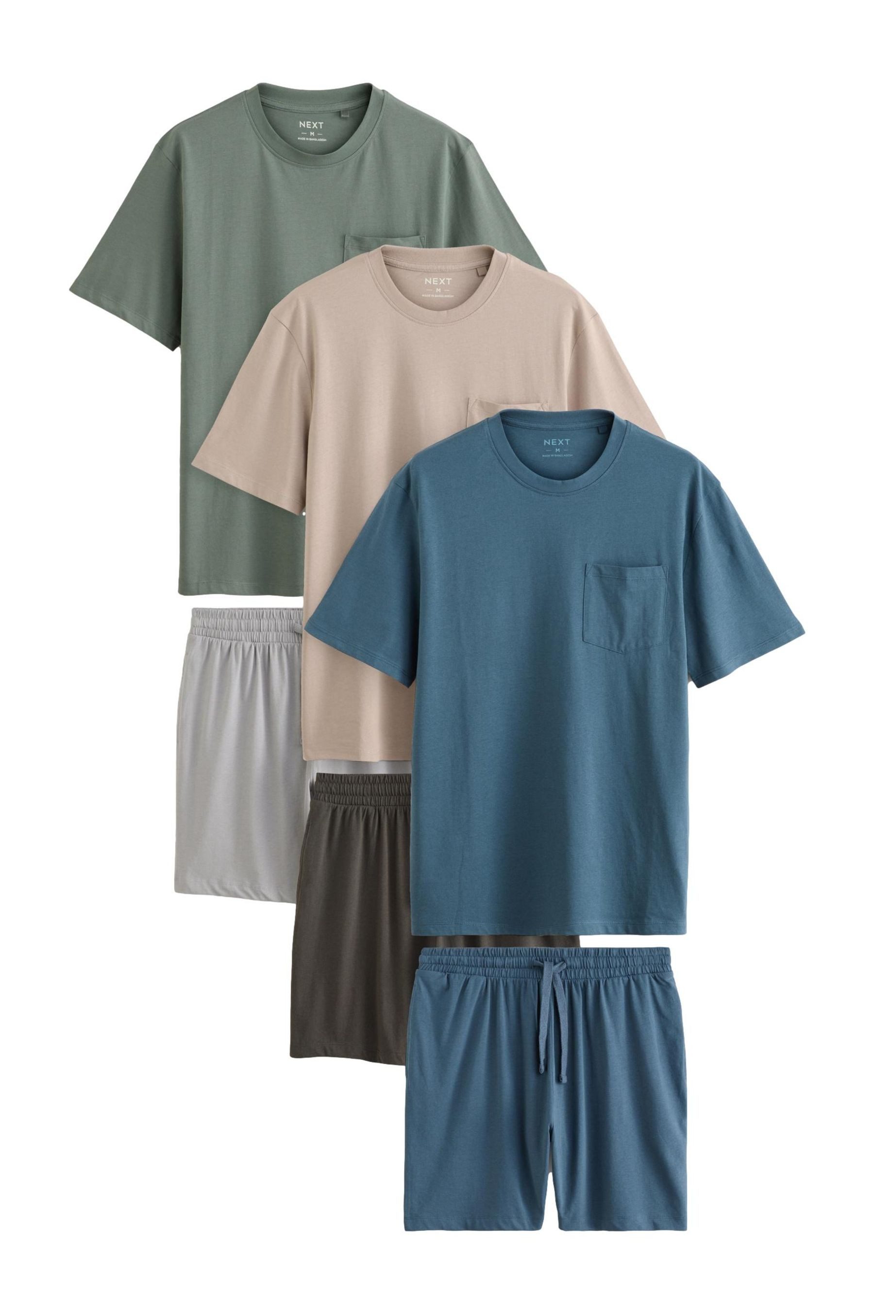 Next Pyjama Shorts-Schlafanzug aus Jersey im 3er-Pack (6 tlg) günstig online kaufen