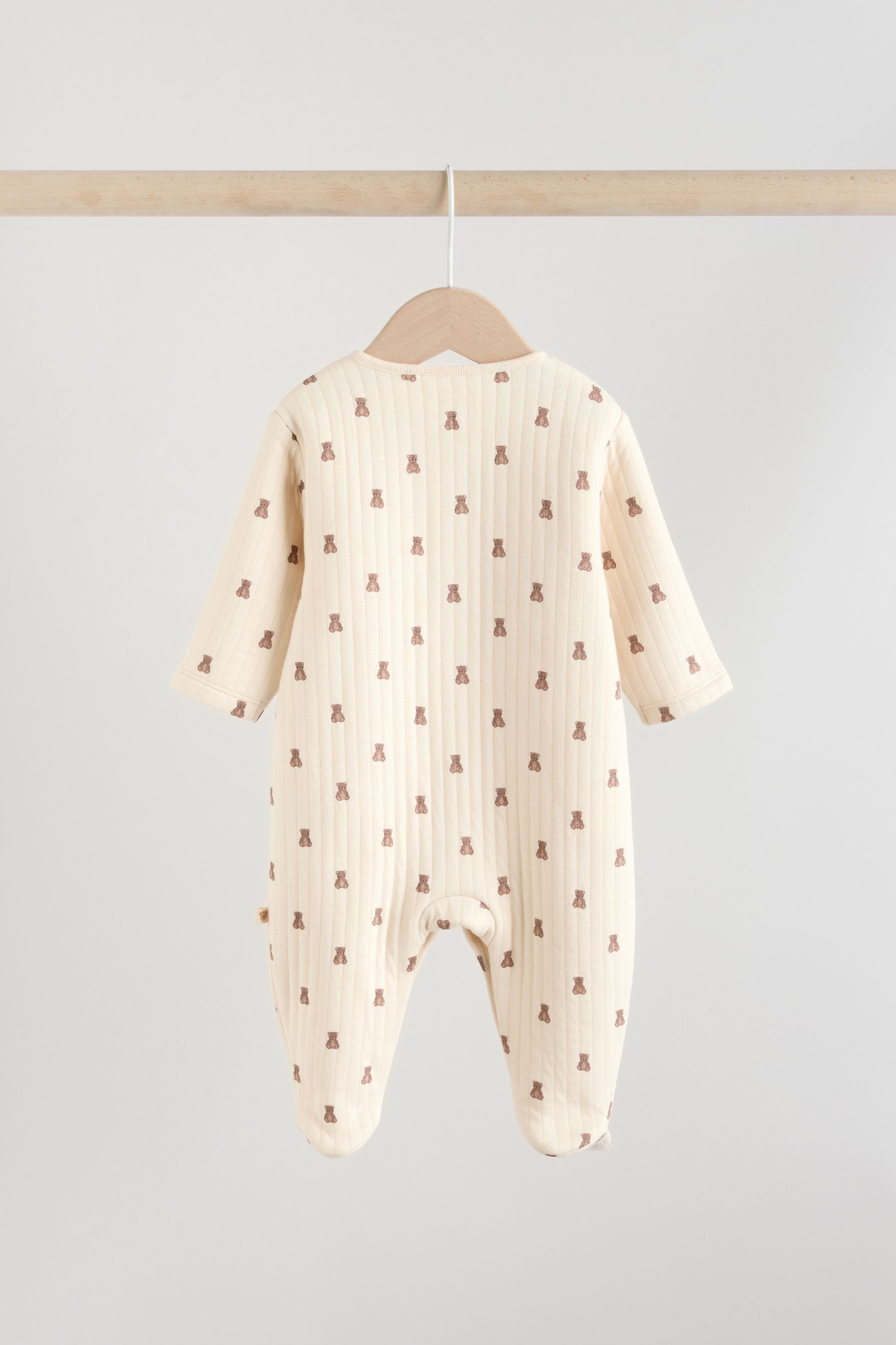 Next Schlafoverall 2er-Pack Gesteppte Baby-Schlafanzüge, Bär (2-tlg)