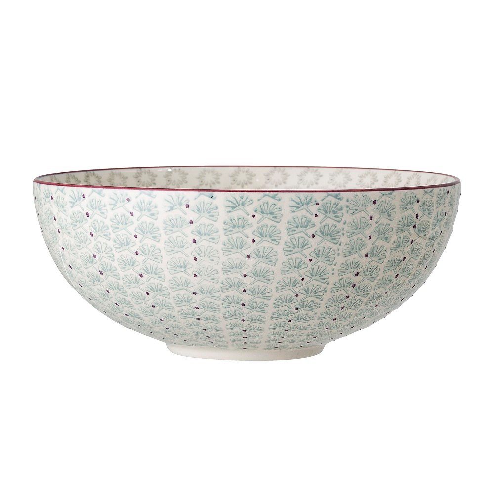 Bloomingville Schüssel Bloomingville Maya Schüssel Grün Steingut Ø 28,5 cm, Steingut, (1 Schale)