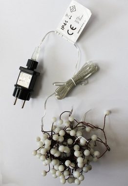Arnusa LED-Lichterkette Cluster Lichterkette Leuchtkugeln, 120-flammig, classic warmweiß Lichterkette mit Kugeln Cluster