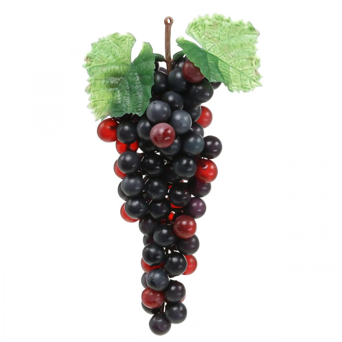 Kunstpflanze Deko Weintraube Schwarz 22cm Kunstobst günstig online kaufen