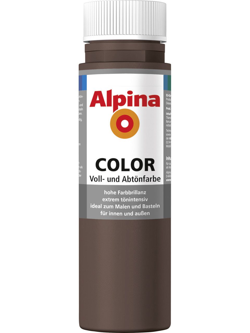 Alpina Vollton- und Abtönfarbe Alpina Color Abtönfarbe choco brown 250 ml