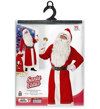 Scherzwelt Kostüm Santa Claus Kostüm XL - Nikolaus SAMT Delux + roter Sack