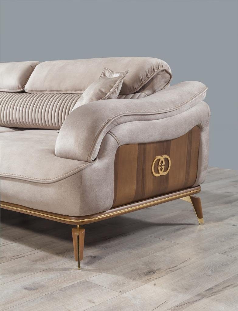 in Wohnzimmer Sofas Dreisitzer Made Stoff Sitzer 3 Möbel Teile, Luxus Sofa Design, Sofa 1 Europa JVmoebel