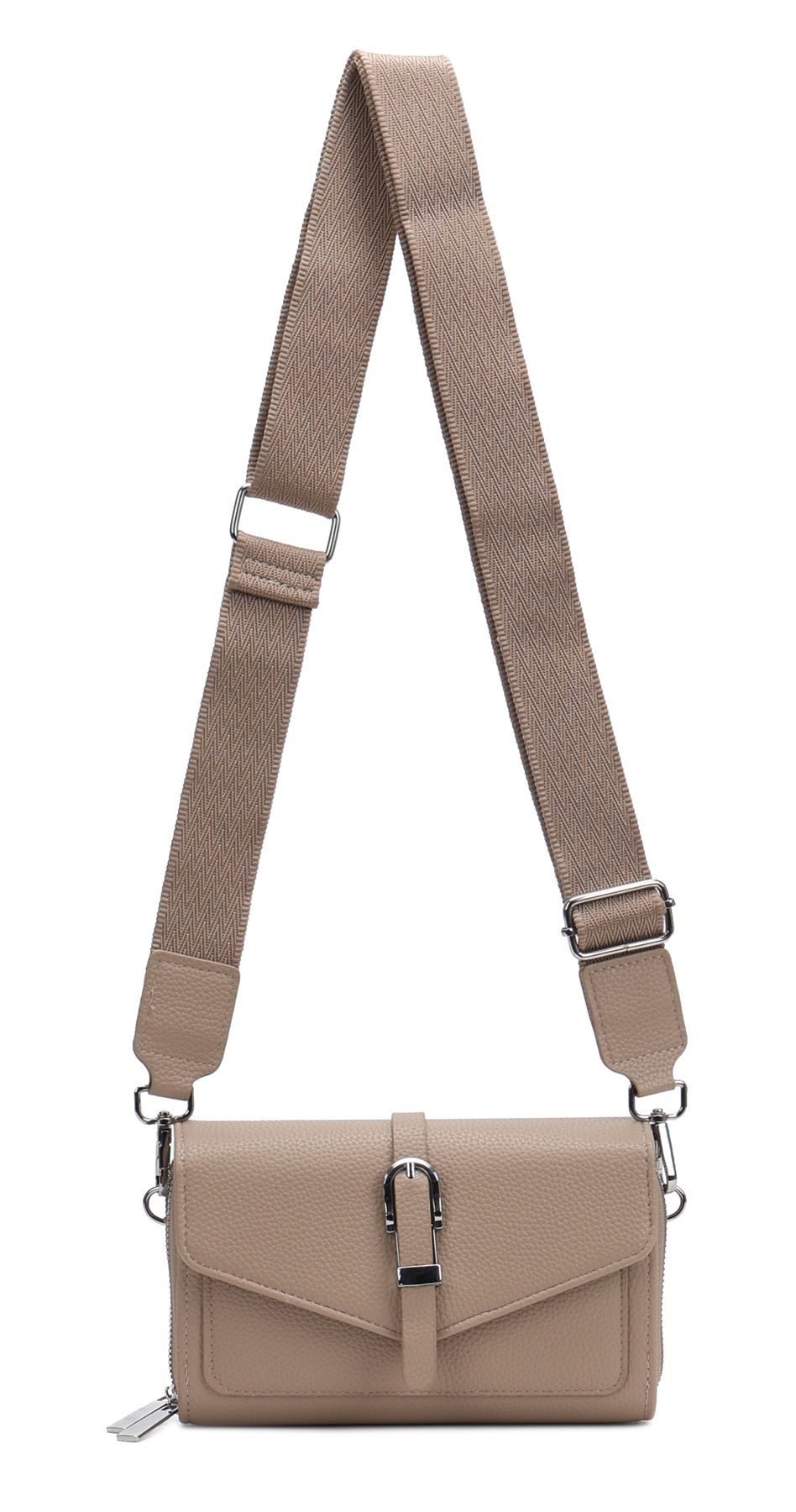 Schultertasche Damen Umhängetasche CrossBody Clutch Brusttasche Geldbörse Handytasche
