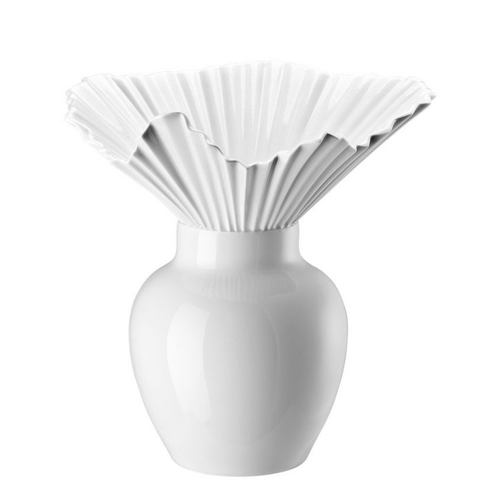 Rosenthal Tischvase Falda Weiß Vase 27 cm
