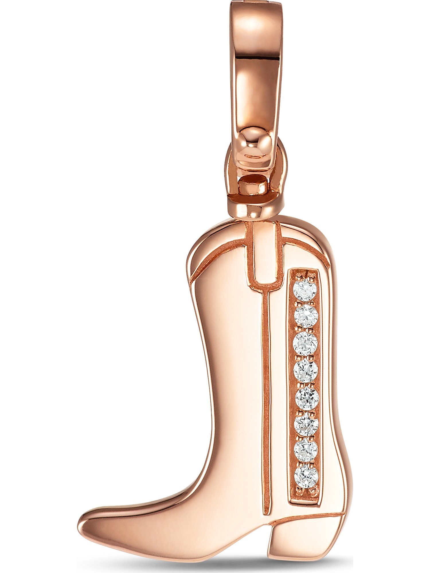 JETTE Kettenanhänger JETTE Damen-Charm 925er Silber 8 Zirkonia