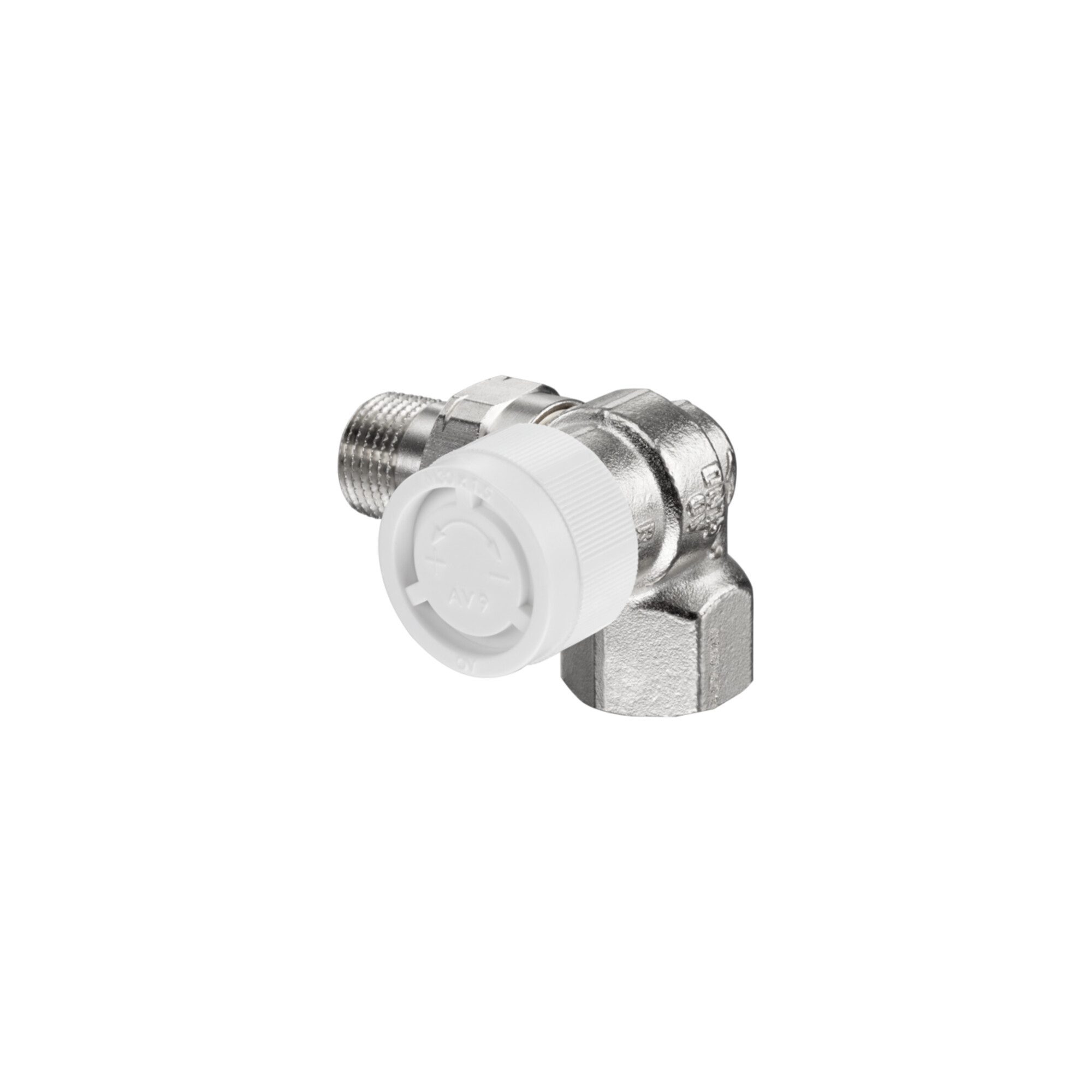 Oventrop Infrarotheizung Oventrop Thermostatventil Baureihe AV 9 DN 15, Wink/Eck, re, Messing v