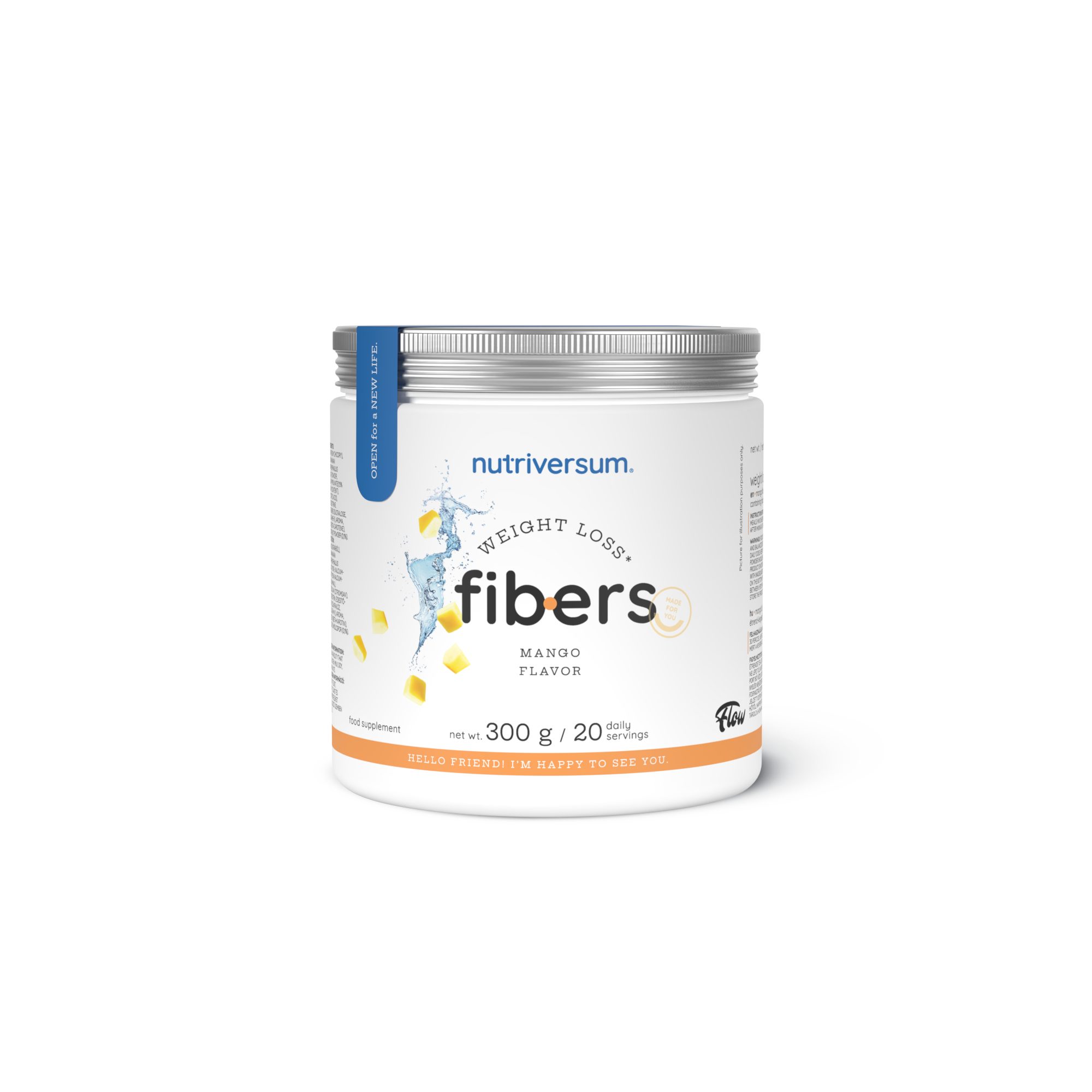 nutriversum Nutriversum Weight Loss Fibers Flow 300gr Mango Pulver