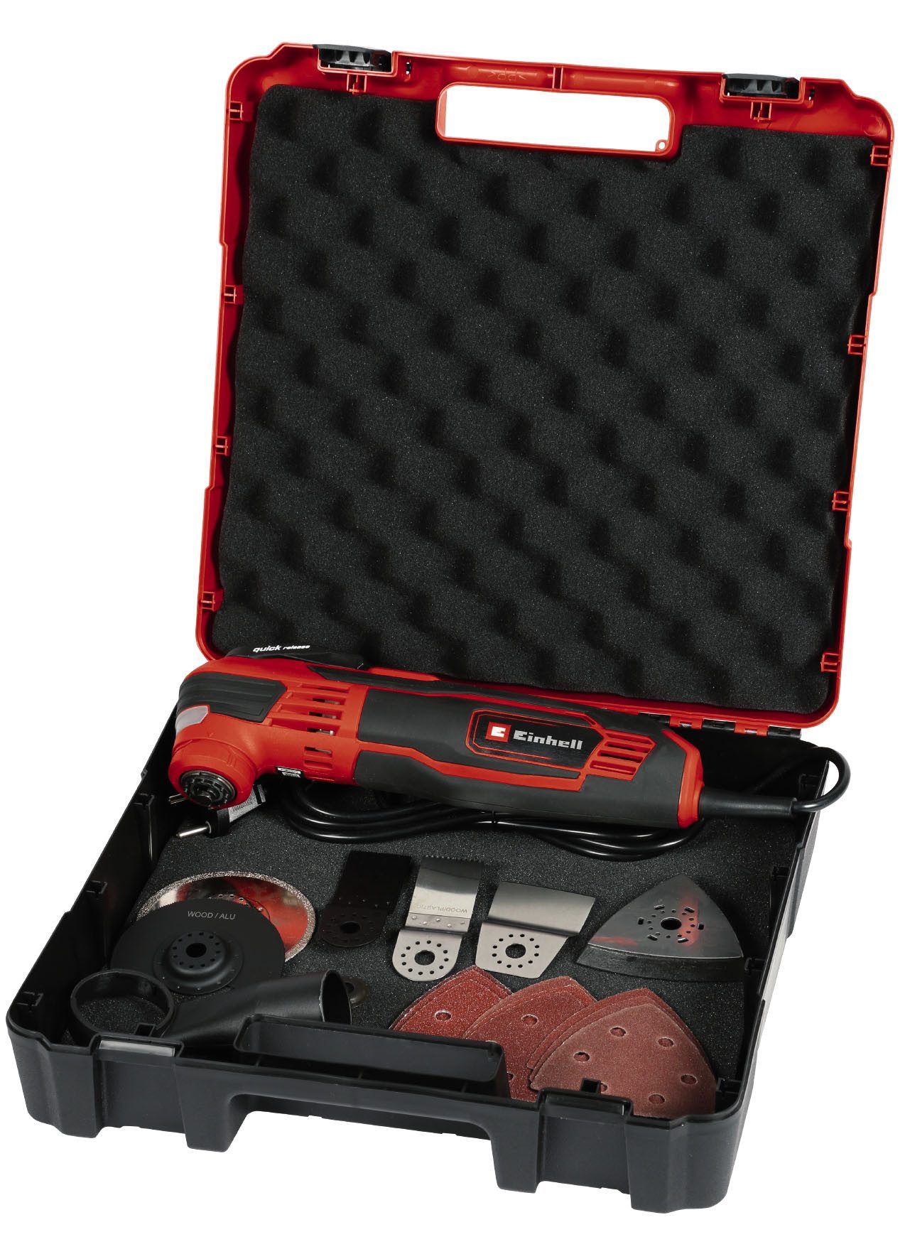 Einhell Elektro-Multifunktionswerkzeug TE-MG 350 EQ, 220-240 V, 350 W, mit kraftvollem 350 Watt Motor und Aufbewahrungskoffer