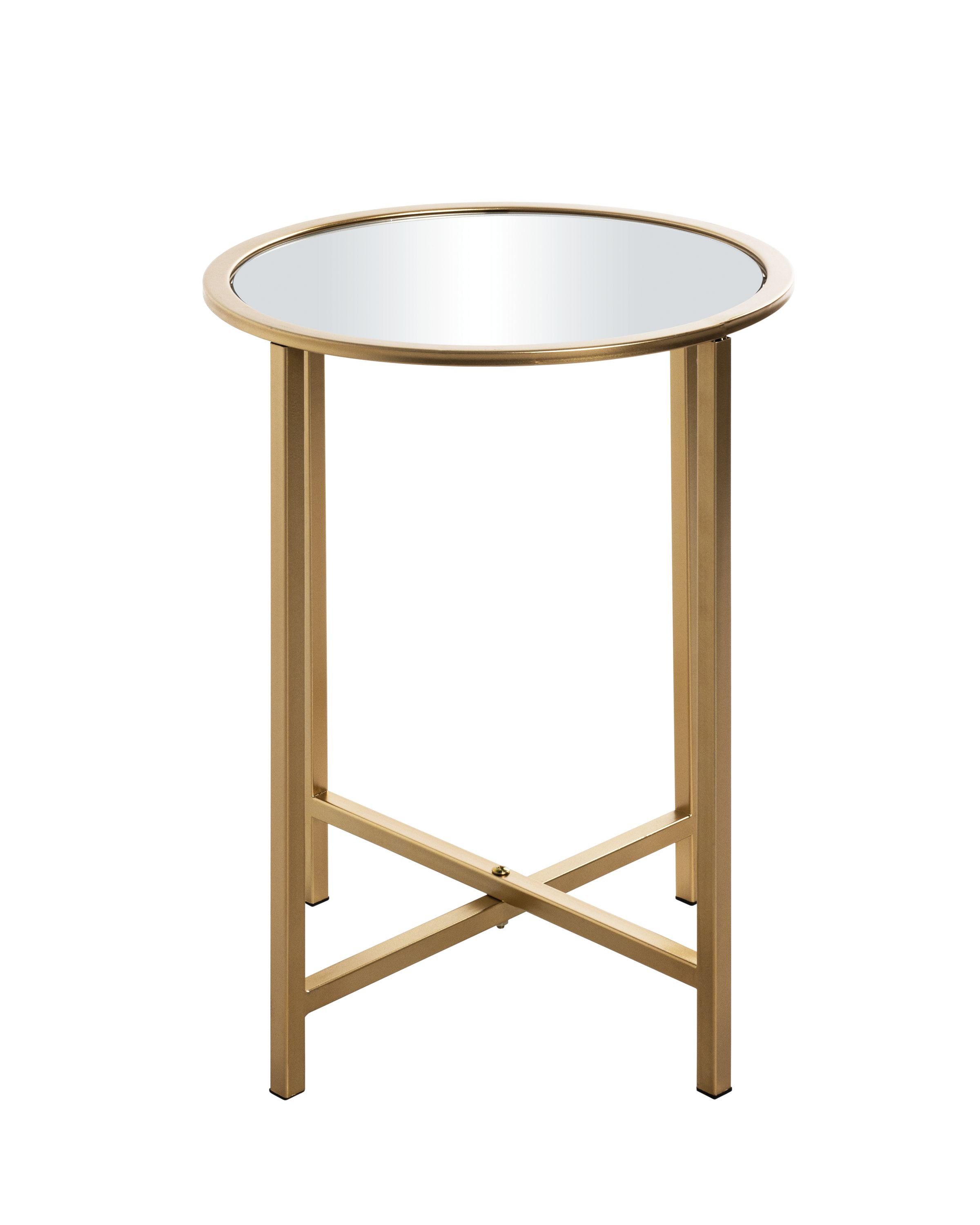 HAKU Beistelltisch Beistelltisch, HAKU Möbel (DH Kaffeetisch gold Beistelltisch cm 39x53 DH 39x53 cm)