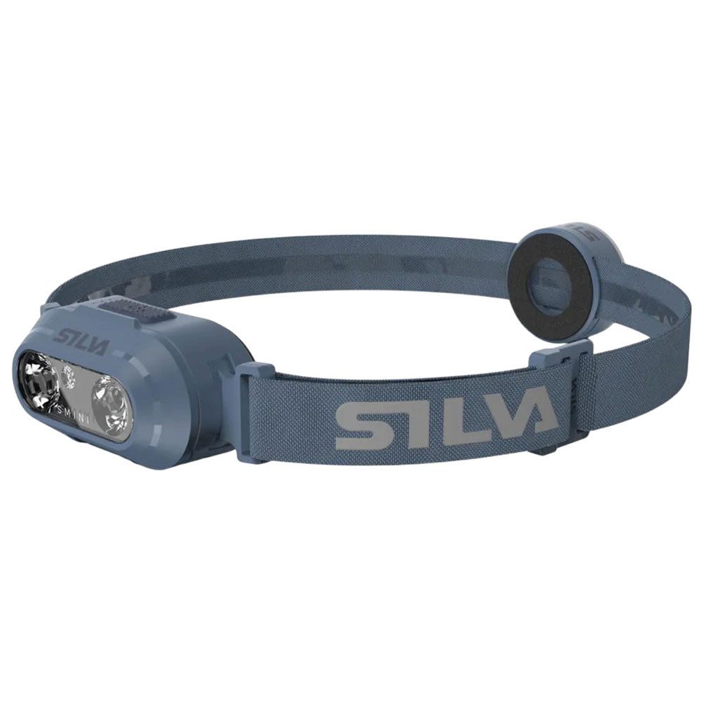 Silva LED Stirnlampe Smini LED-Stirnlampe mit Safety-Licht 250 Lumen - Blau (1-St), sehr leicht, lange Laufzeit