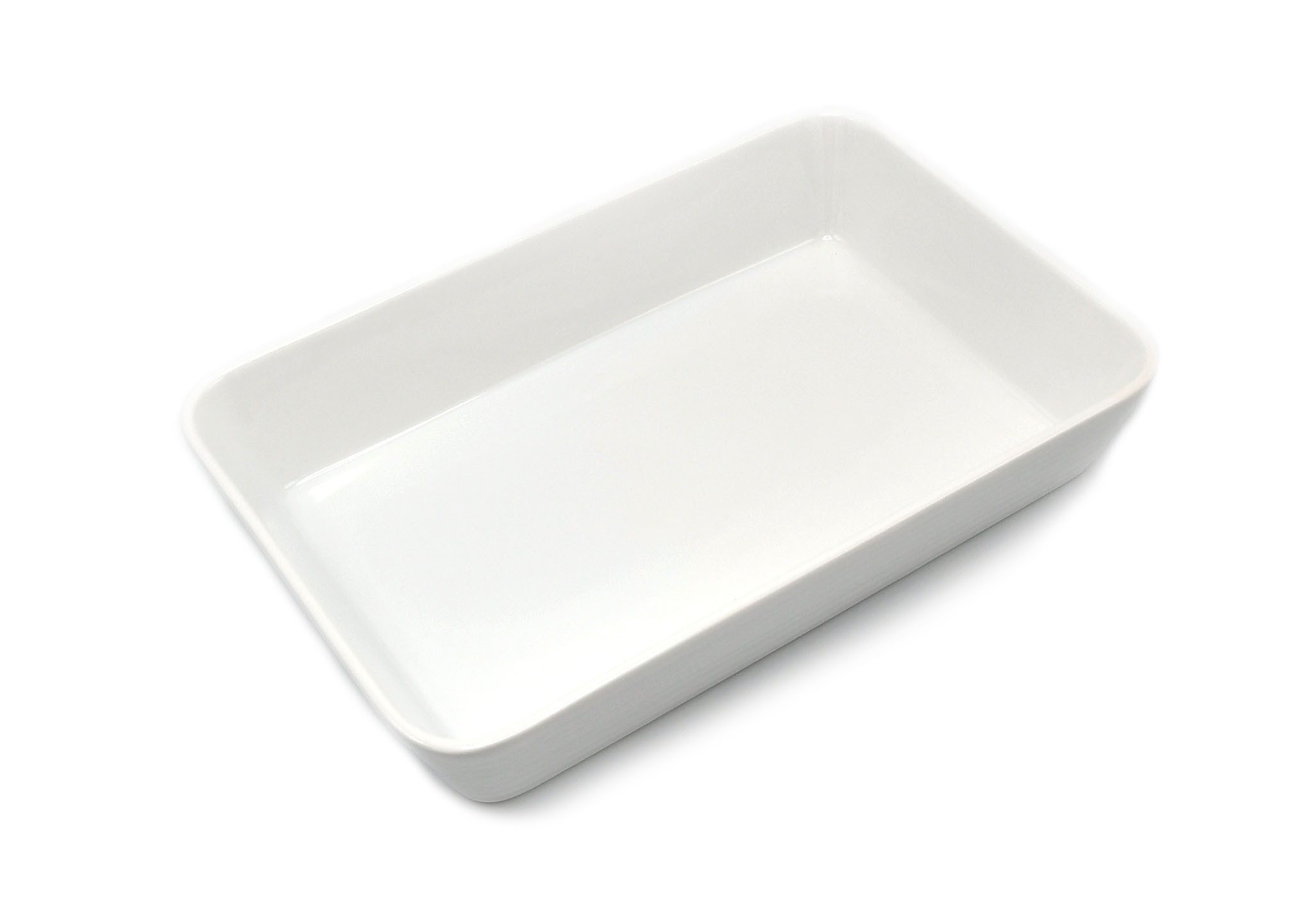 Florina Auflaufform Auflaufform Backform Lasagne Küchenform Porzellan rechteckig 4 Größen, Porzellan, aus Porzellan weiß PM315