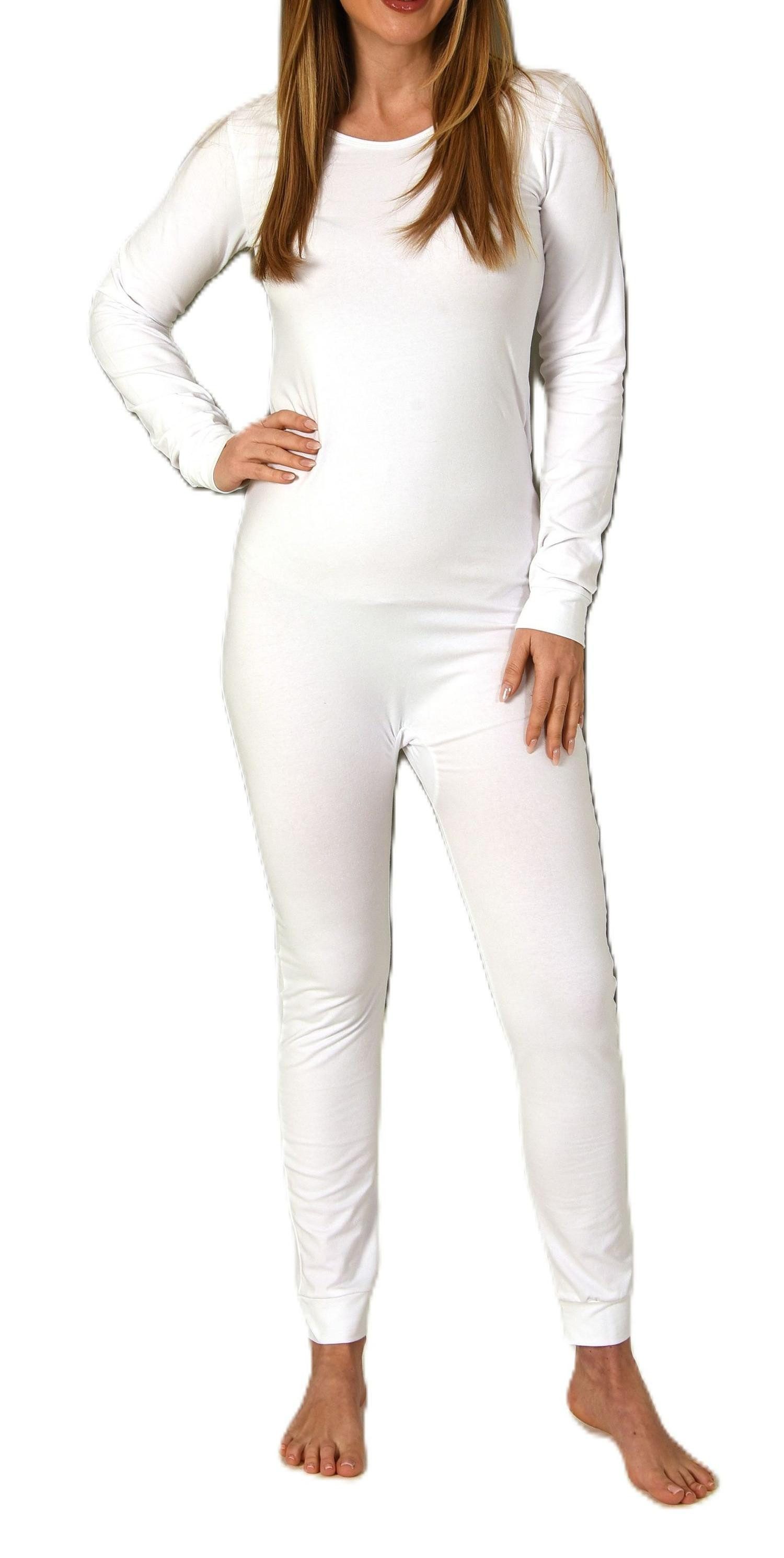 Normann Care Pyjama Pflegebody langarm – UNISEX – Einteiler mit Reißverschluss am Rücken