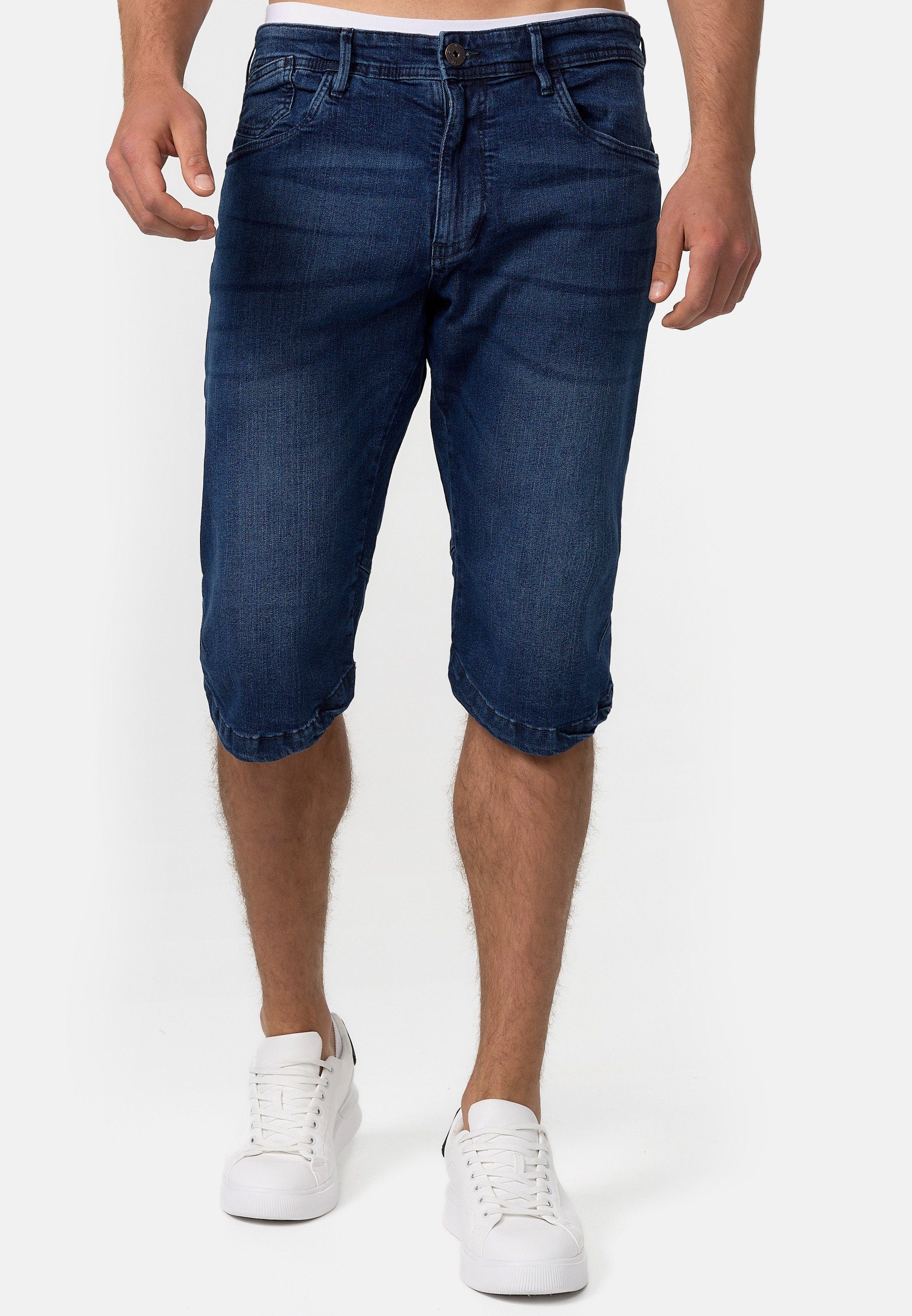Indicode Jeansshorts Herren Jaspar Jeans Shorts Herrenshorts Herren Denim S günstig online kaufen