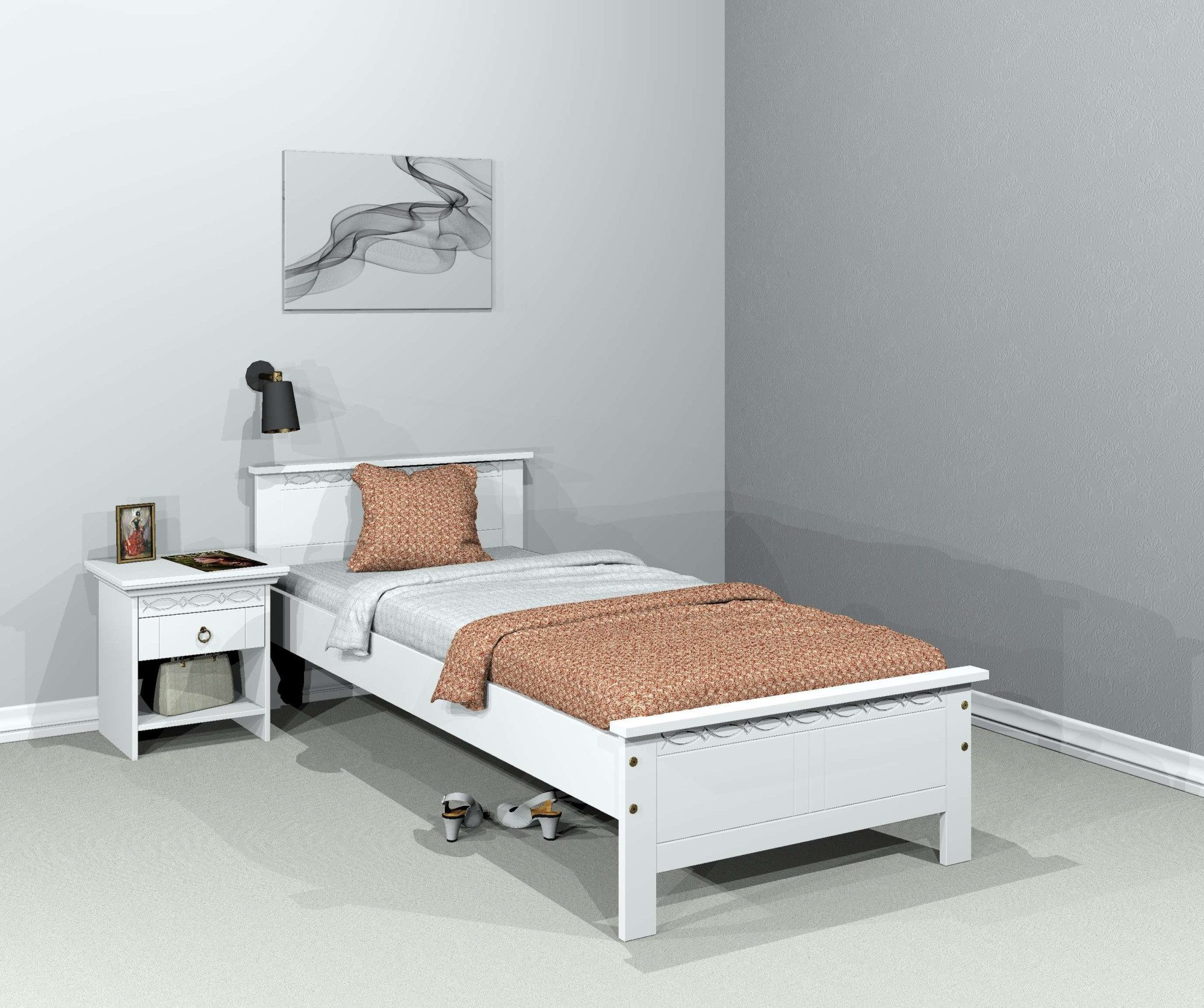 OTTO home Massivholzbett "Indra, TOPSELLER, Landhausstil, edles Design,zert günstig online kaufen