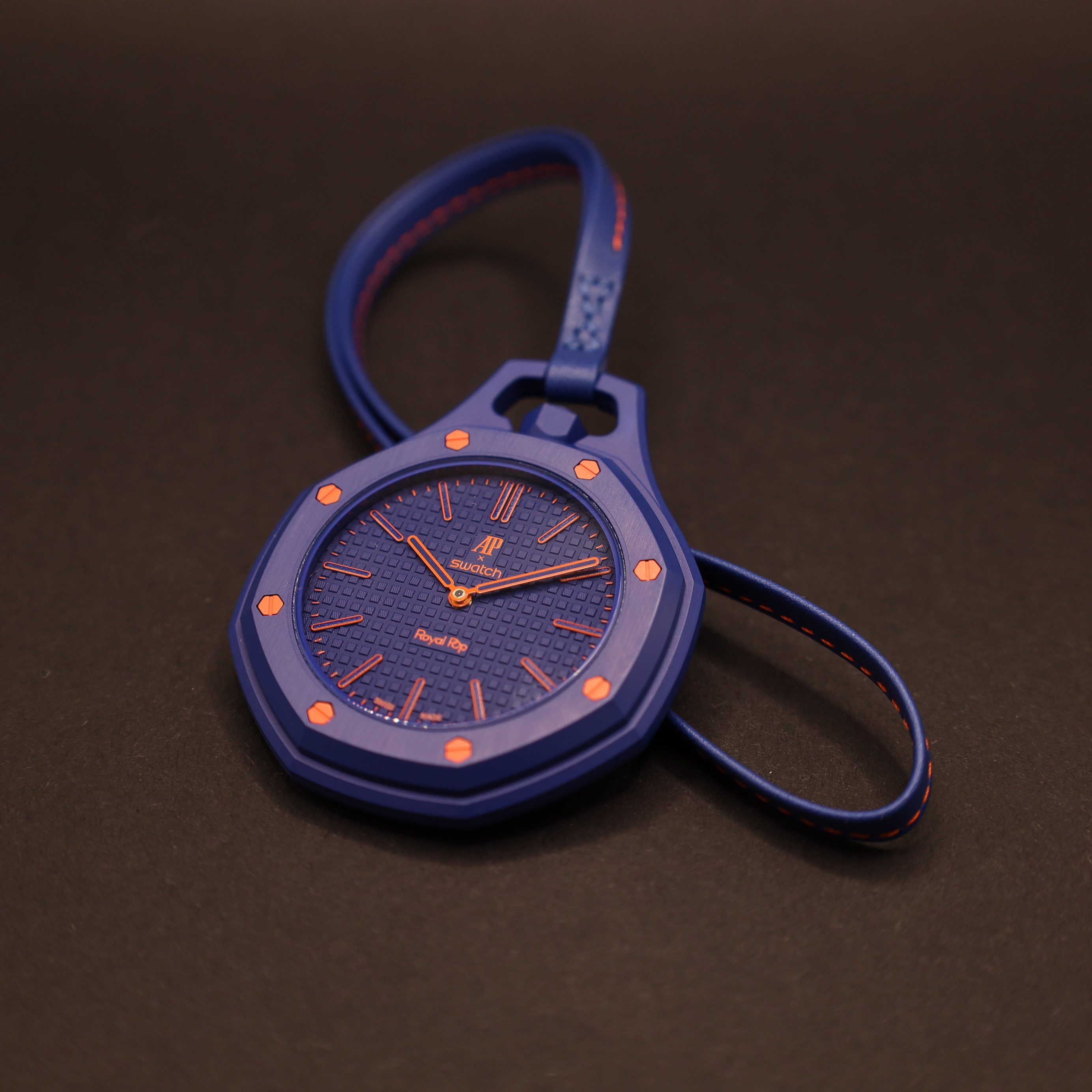 Swatch Taschenuhr Audemars Piguet x Swatch Royal Pop ORENJI HACHI 40mm