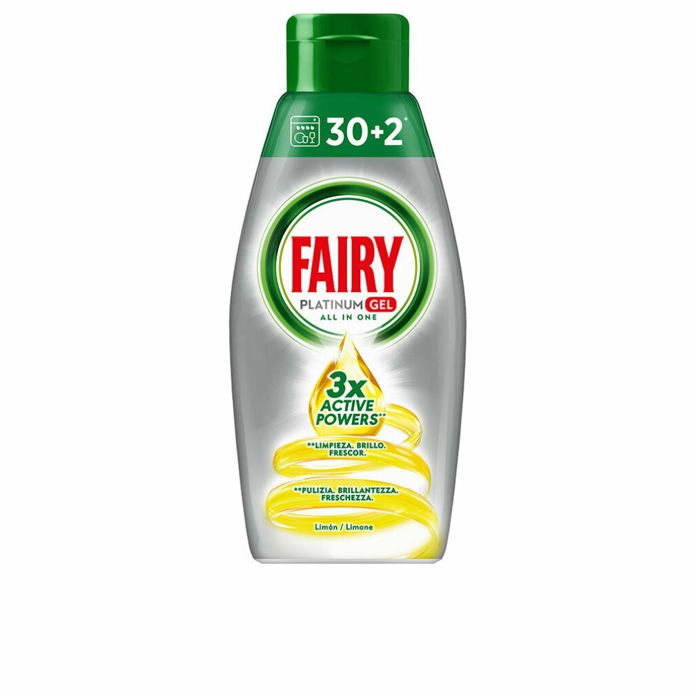 Fairy Duft-Set FAIRY PLATINUM gel máquina limón 32 lavados