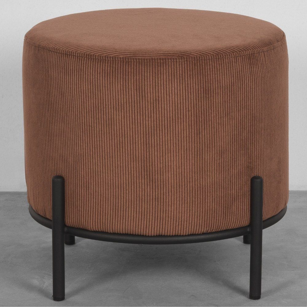 RINGO-Living Stuhl Hocker Healani in 410x460mm, aus Möbel Cord Rostfarbig