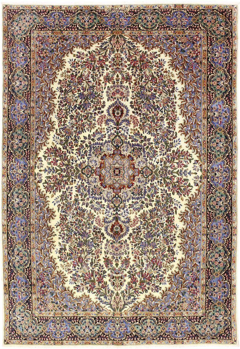 Orientteppich Kerman Rafsanjan Sherkat 203x295 Handgeknüpfter Orientteppich, Nain Trading, rechteckig, Höhe: 12 mm