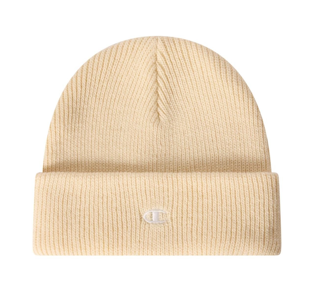 Champion Strickmütze Beanie mit C-Logo Beige
