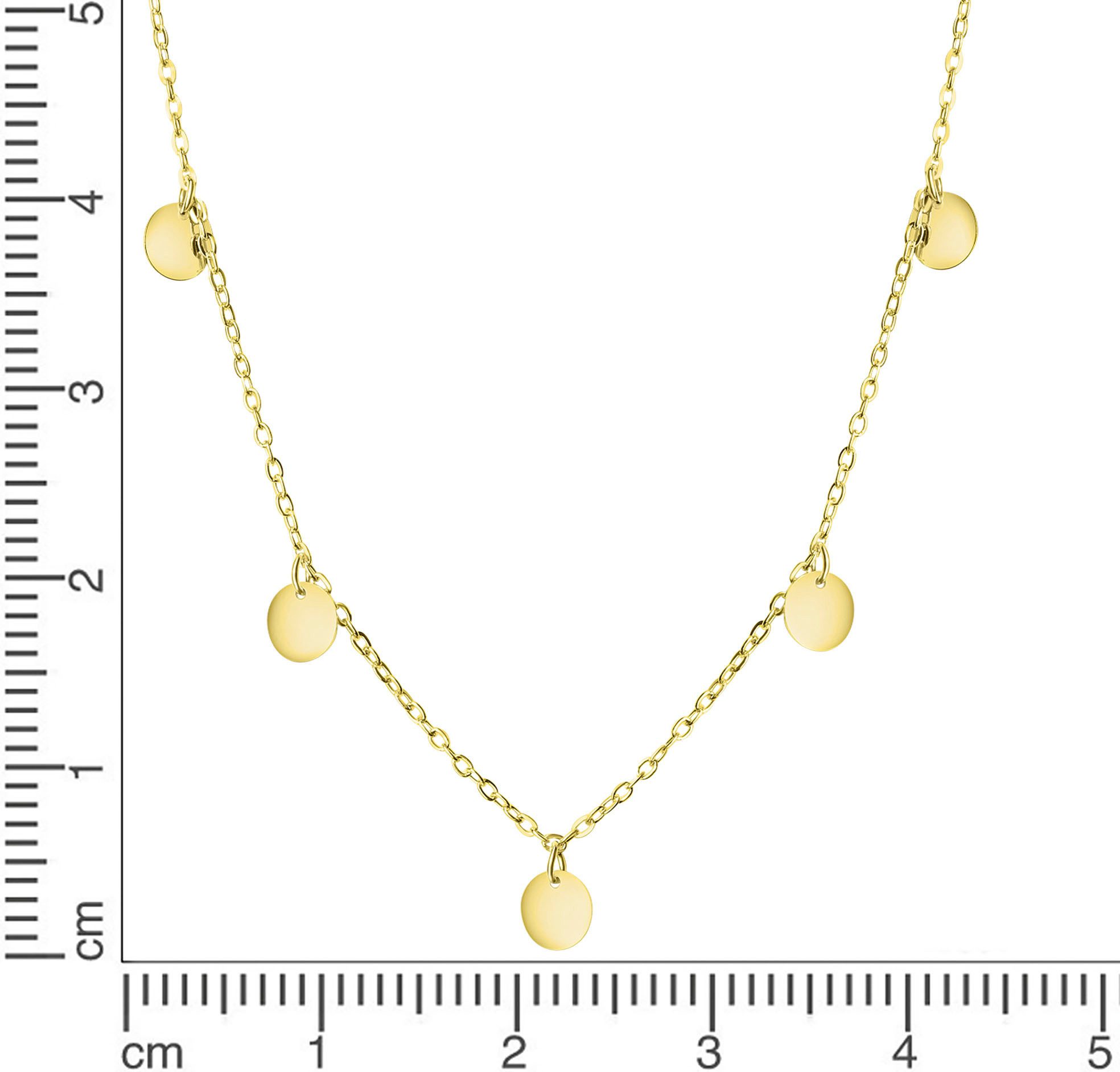Firetti Kette mit Anhänger Schmuck Geschenk Silber 925 Halsschmuck Halskette Plättchen