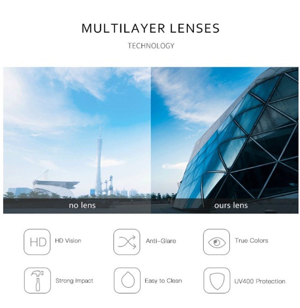 XDeer Sonnenbrille Sonnenbrille Damen Retro,Übergroße Quadratische Sonnenbrillen Style Trendy