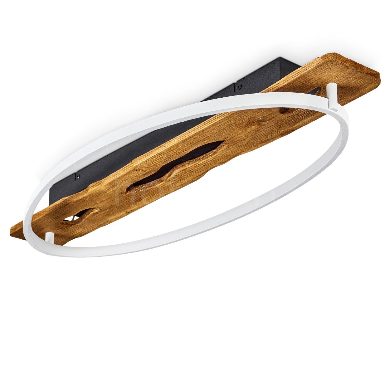 hofstein Deckenleuchte moderne Deckenlampe aus Metall/Holz/Kunststoff günstig online kaufen