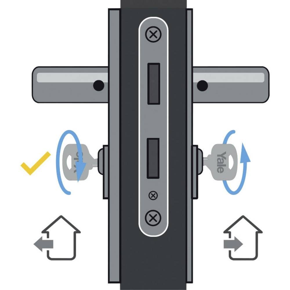 Yale Profilzylinder Profil-Doppelzylinder Serie 1000, Außen-/Innenmaß: 31/31 mm Y002 06883
