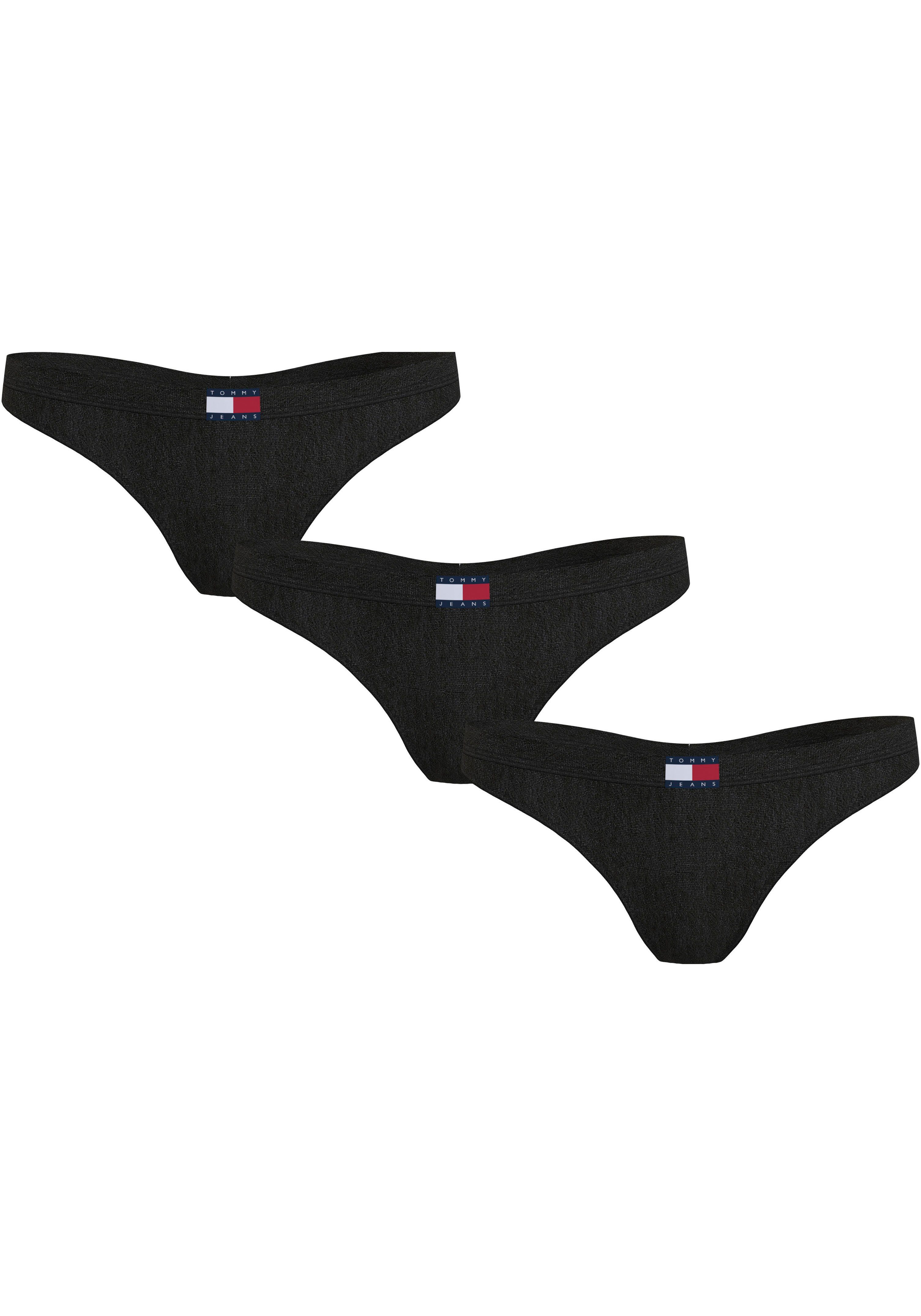 TOMMY HILFIGER UNDERWEAR Slip 3P CLASSIC THONG (EXT SIZES) (Packung, 3-St., 3er) mit Tommy Jeans Logo-Badge mehr