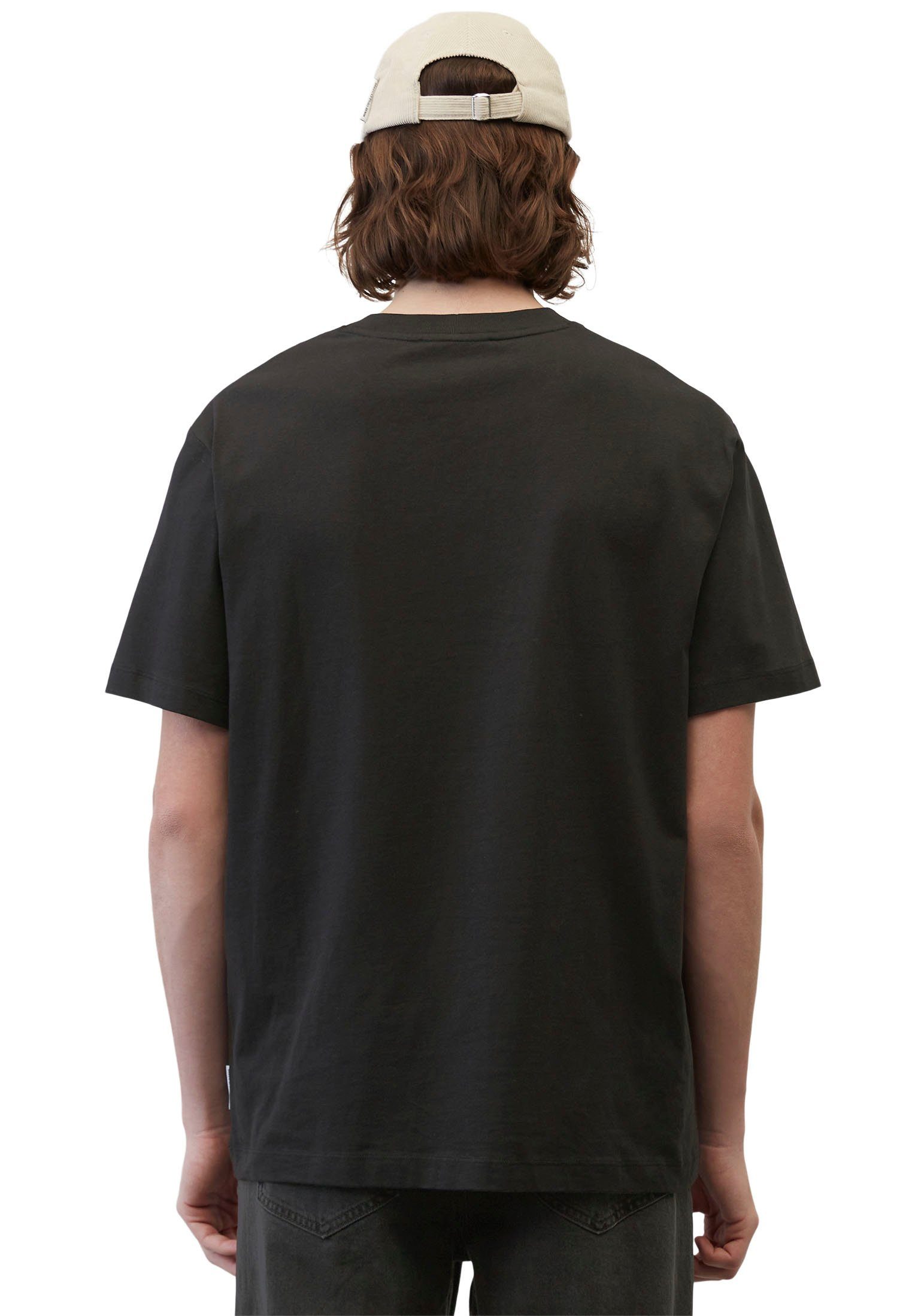 Labeling mit DENIM vorne schwarz mittig Marc T-Shirt O'Polo