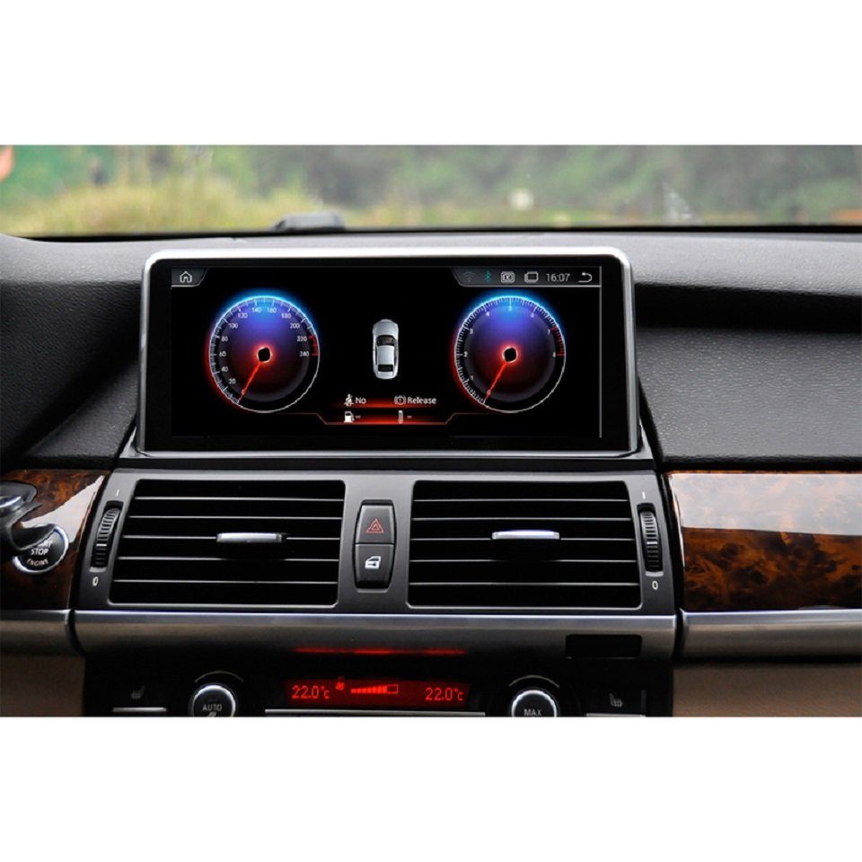 für E71 GPS BMW X5 GABITECH Autoradio Einbau-Navigationsgerät Android Carplay CIC 64GB X6 E70 12 10.2"
