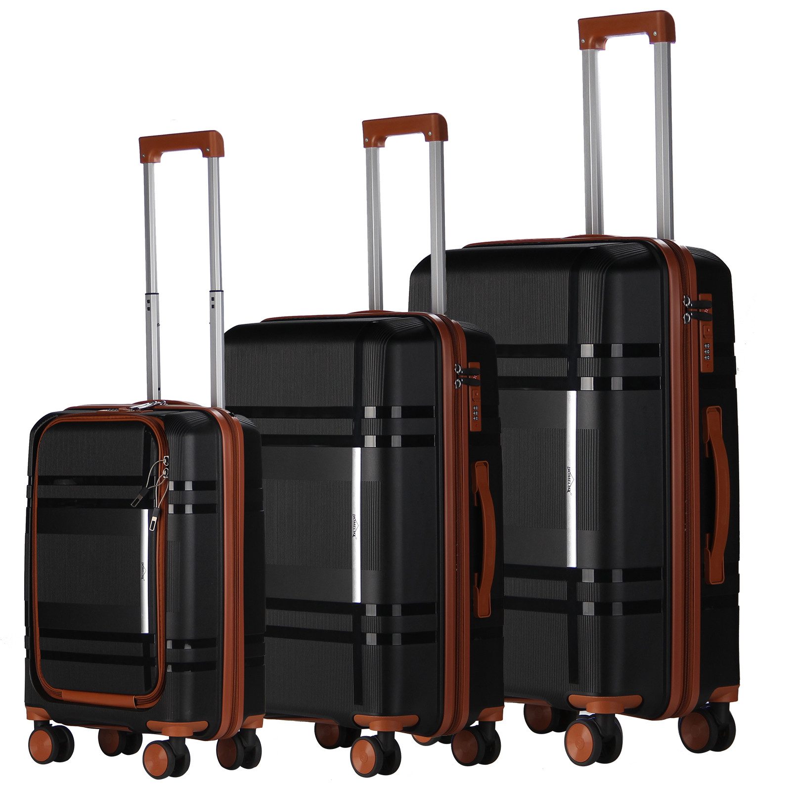 Kofferset Trolley Rollkoffer Reisekoffer Handgepäck HL-M6939