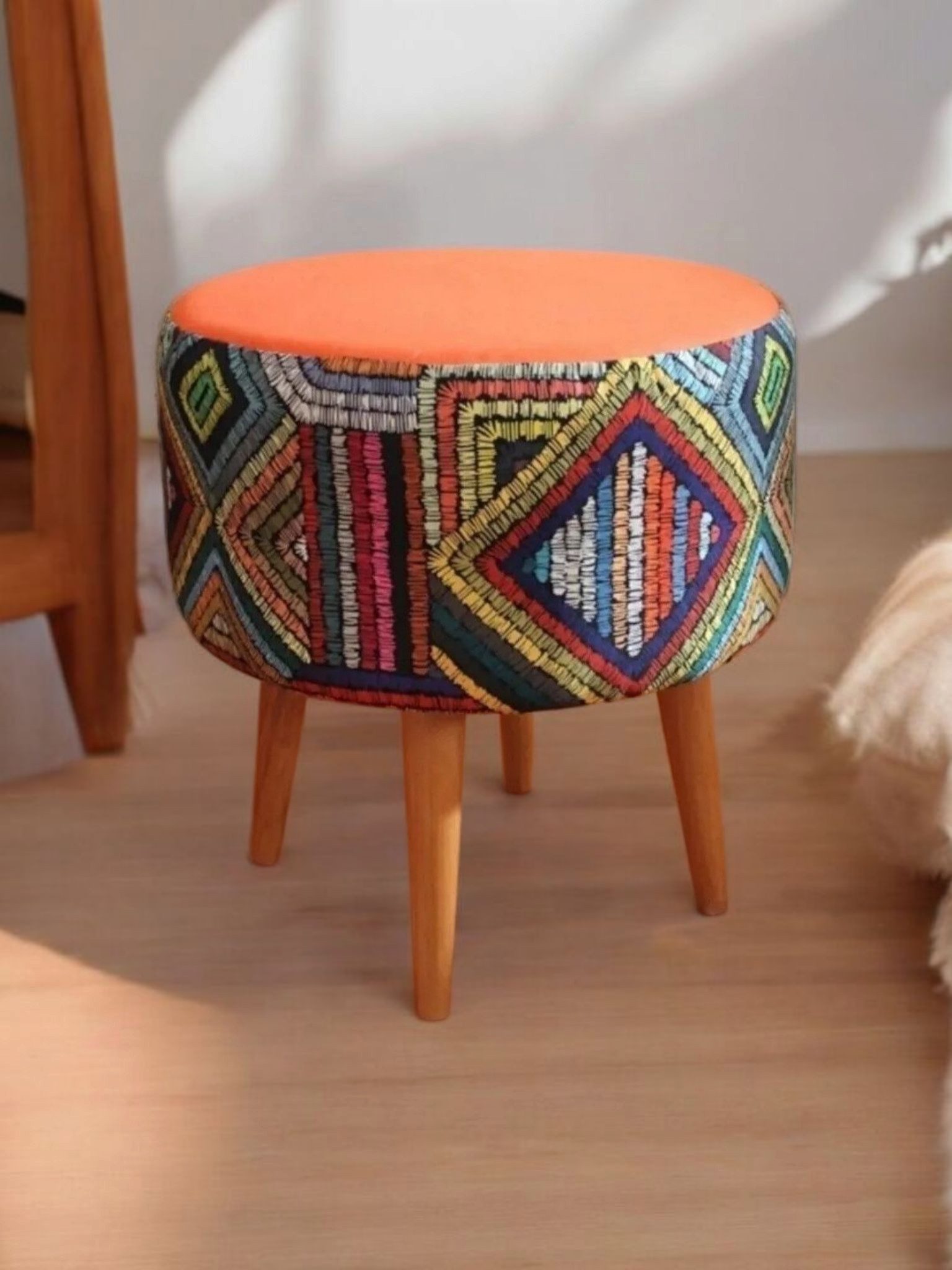 fashionshowcase Hocker Retro im Ethno-Design - günstig online kaufen