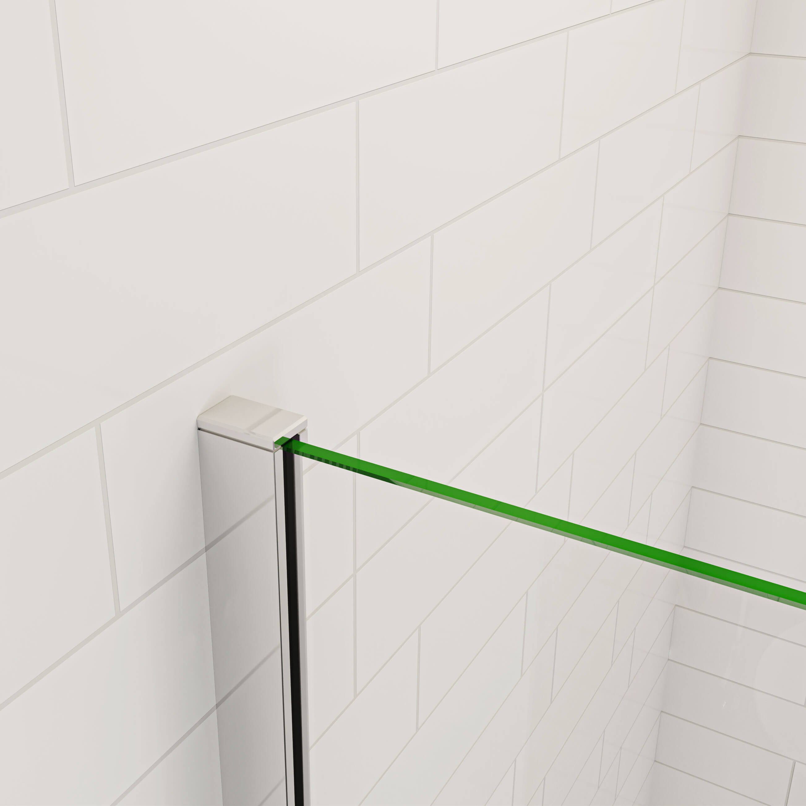 duschspa Duschwand 10mm Nano Glas Glaswand Walk in Dusche Duschtrennwand Duschwand, Einscheibensicherheitsglas, Sicherheitsglas, (Set), Nano Glas – Bild 4 von 5