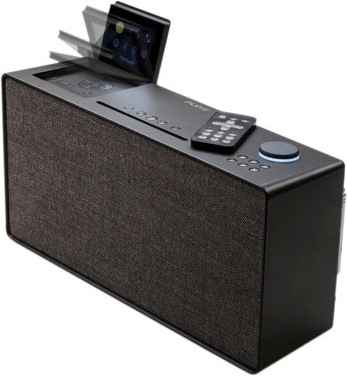 Pure Evoke Home Digitalradio (DAB) (Digitalradio (DAB), FM-Tuner, Internetradio, 100 W, zusätzliches CD Laufwerk)