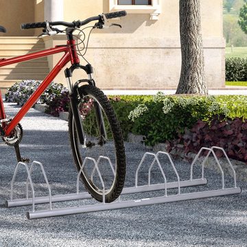HOMCOM Fahrradständer Aufstellständer bis zu 4 Fahrräder