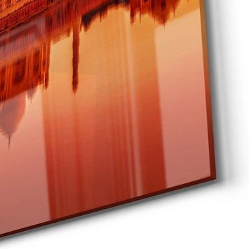 DEQORI Magnettafel 'Taj Mahal in Abendsonne', Whiteboard Pinnwand beschreibbar
