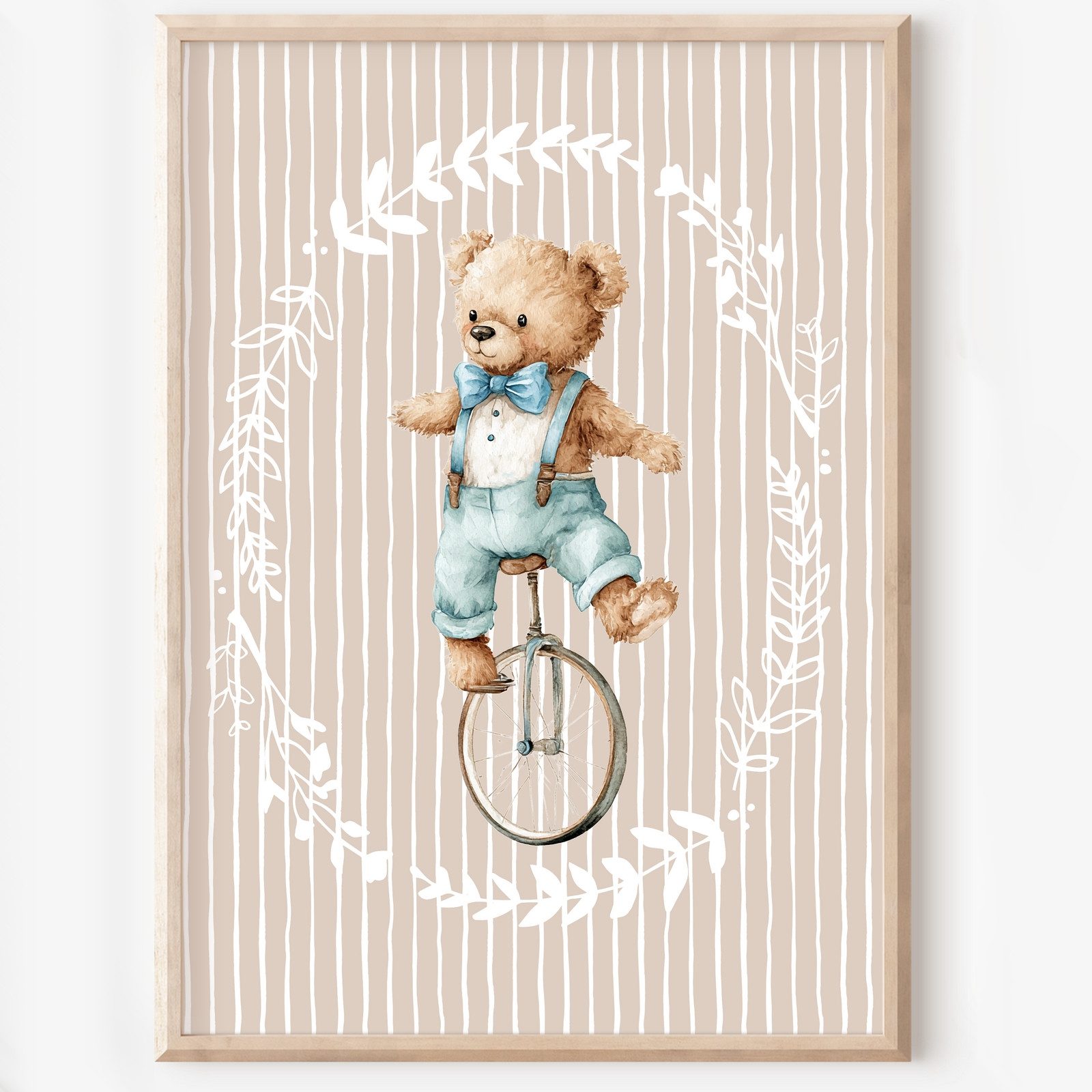 homestyle-accessoires Poster Kinderzimmer Bilderwand 10erSet Bilderset Baby TEDDY, (10 St), - Ohne Bilderrahmen - Sorgfältige & sichere Verpackung