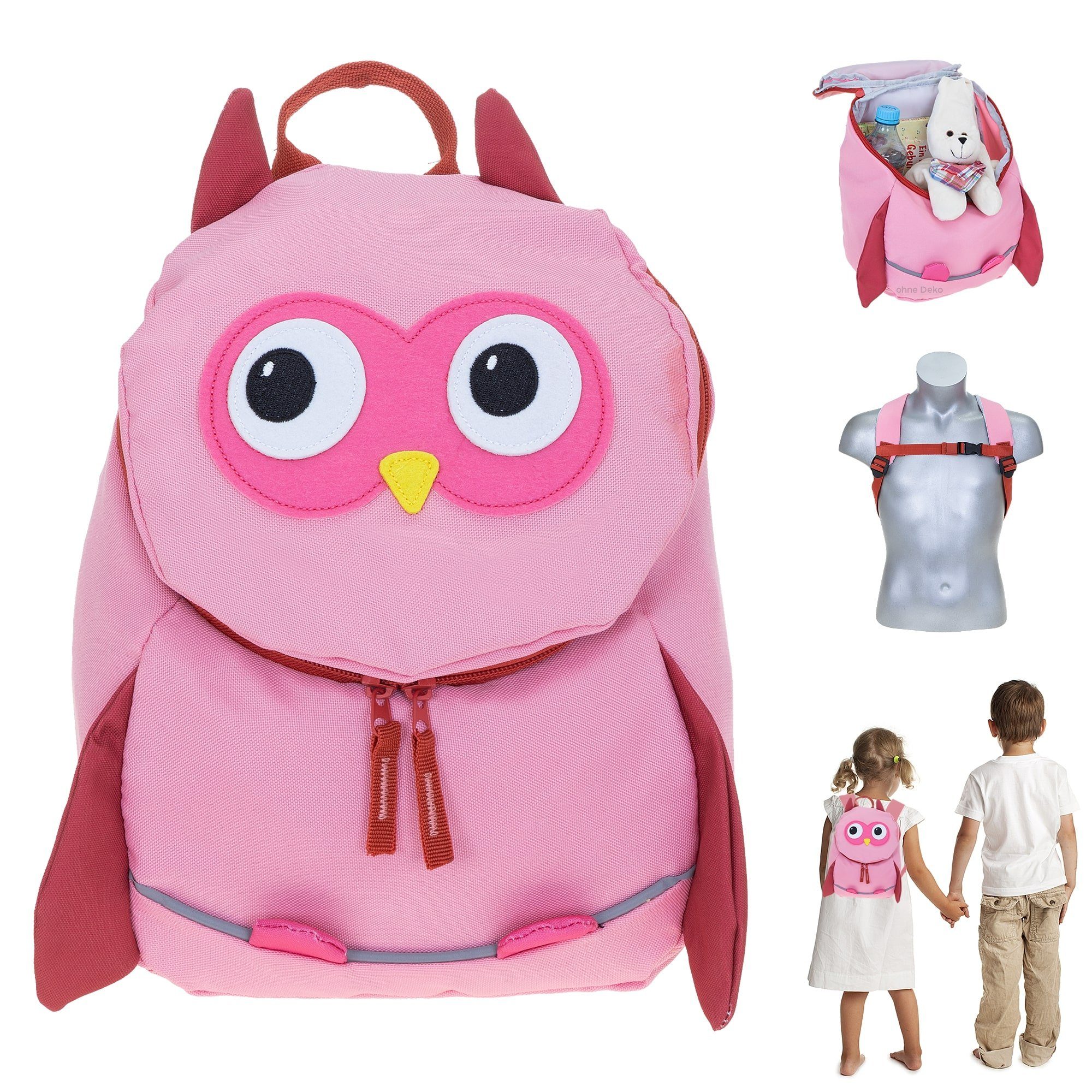 ELEPHANT Kinderrucksack Kids Rucksack Classic Kinder Waldtiere, Kindergepäck Kindergartenrucksack Kindertasche